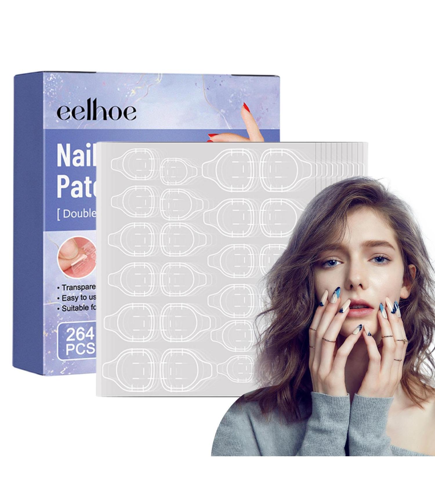 Adhesive Tabs for Nails | 11Sheets Nail Adhesives Breathable for Press on Nails - Jelly Double Sided Nail Adhesive for Press on Nails Rowces - Buy Online on GoSupps.com