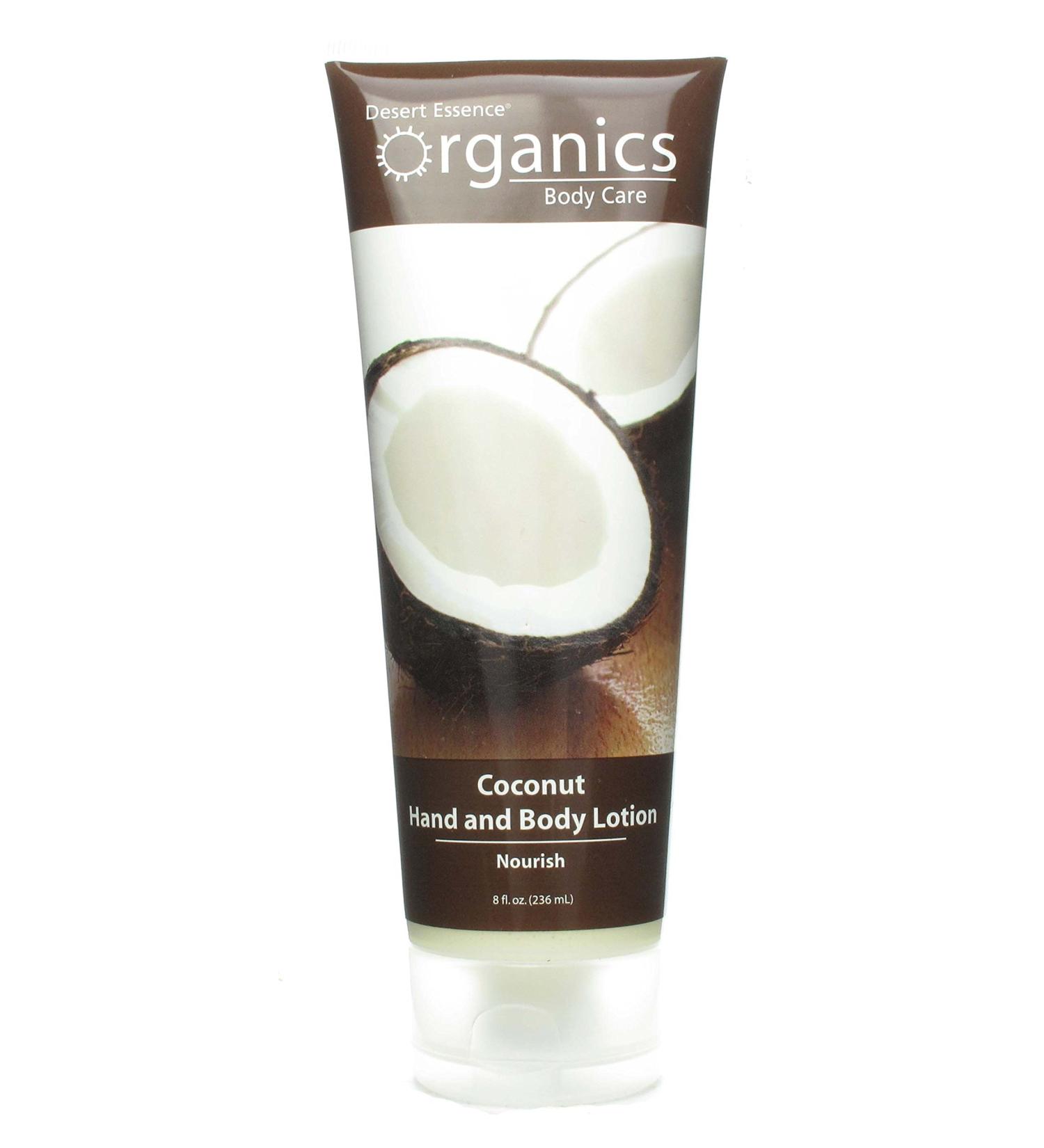 DESERT ESSENCE Hand & Body LOT Coconut 8 FZ