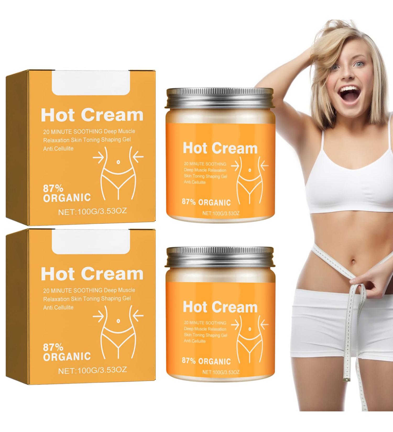 Fat Burning and Weight Loss Cream Slimming Cream 2 Pieces Fat Burning Cream for Women and Men Hot Body Slimming Cream Perfect for Shaping Waist Abdomen and - Buy Online on GoSupps.com