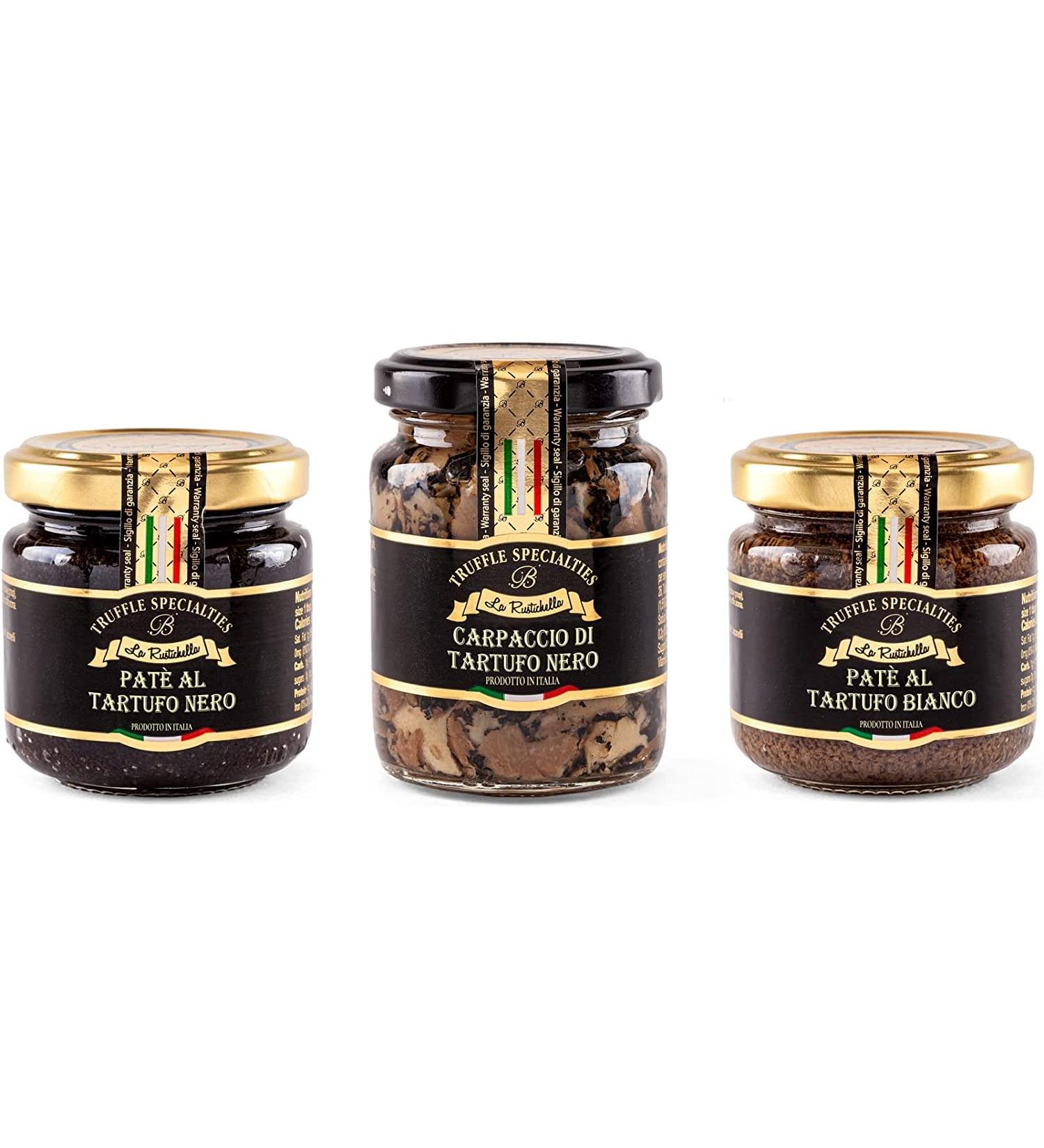 La Rustichella Black Truffle Pat White Truffle Pat and Black Sliced Truffle Set 270 g - Buy Online on GoSupps.com