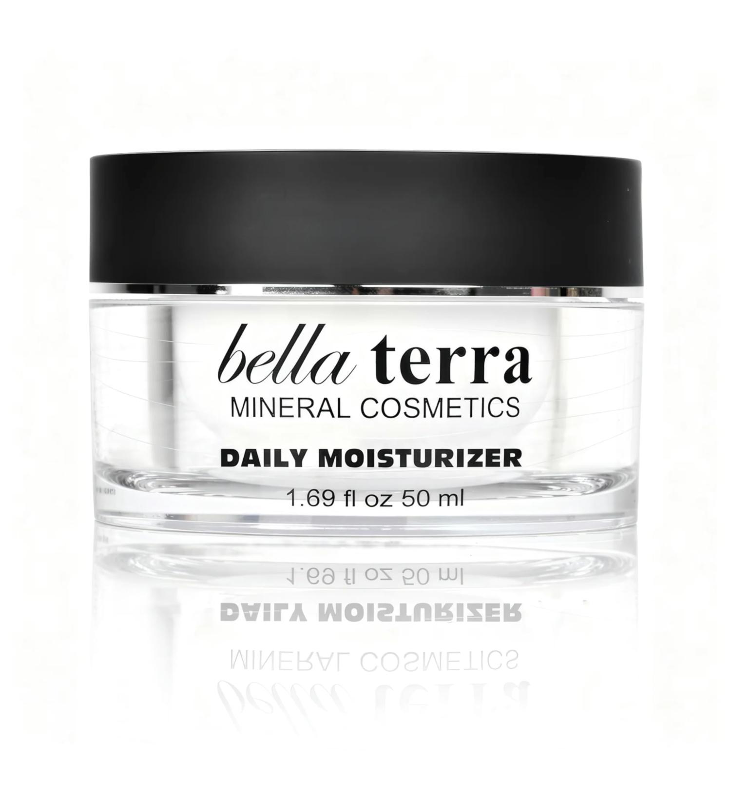 Bellaterra Cosmetics Daily Face Moisturizer Cream with Aloe Vera Green Tea Extract Vitamin E & Lightweight Non-Greasy Hydration for All Skin Type 50 ml/1.69 fl oz - Buy Online on GoSupps.com