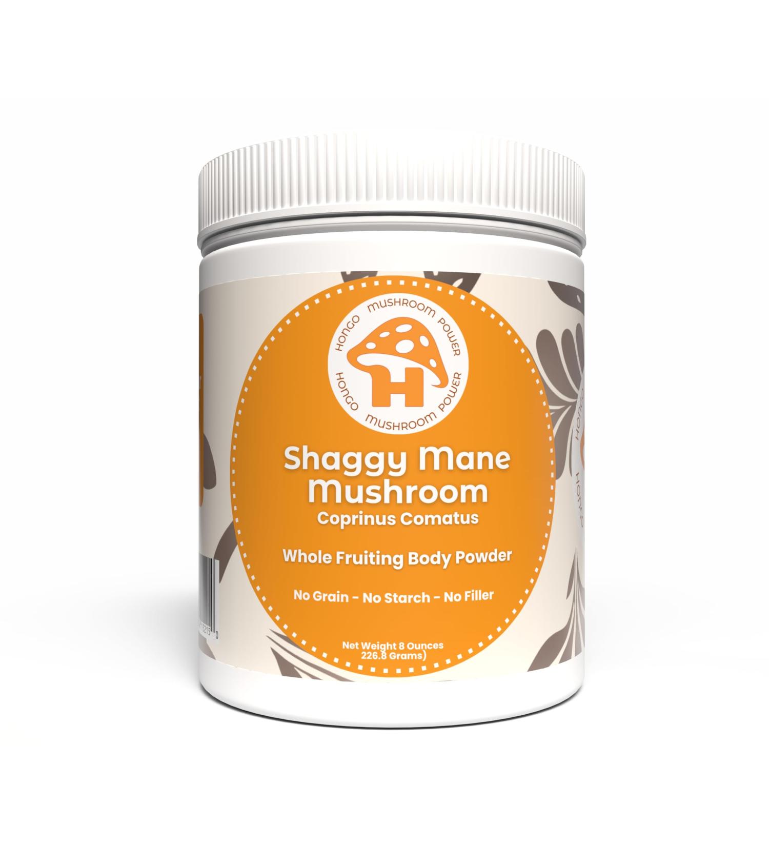 Coprinus Comatus - Shaggy Mane Mushroom Powder - Premium 100% Whole Fruiting Body - Supports General Wellness & Daily Vitality - Natural Mushroom Supplement Vegan No Fillers - 8oz Jar - Buy Online on GoSupps.com
