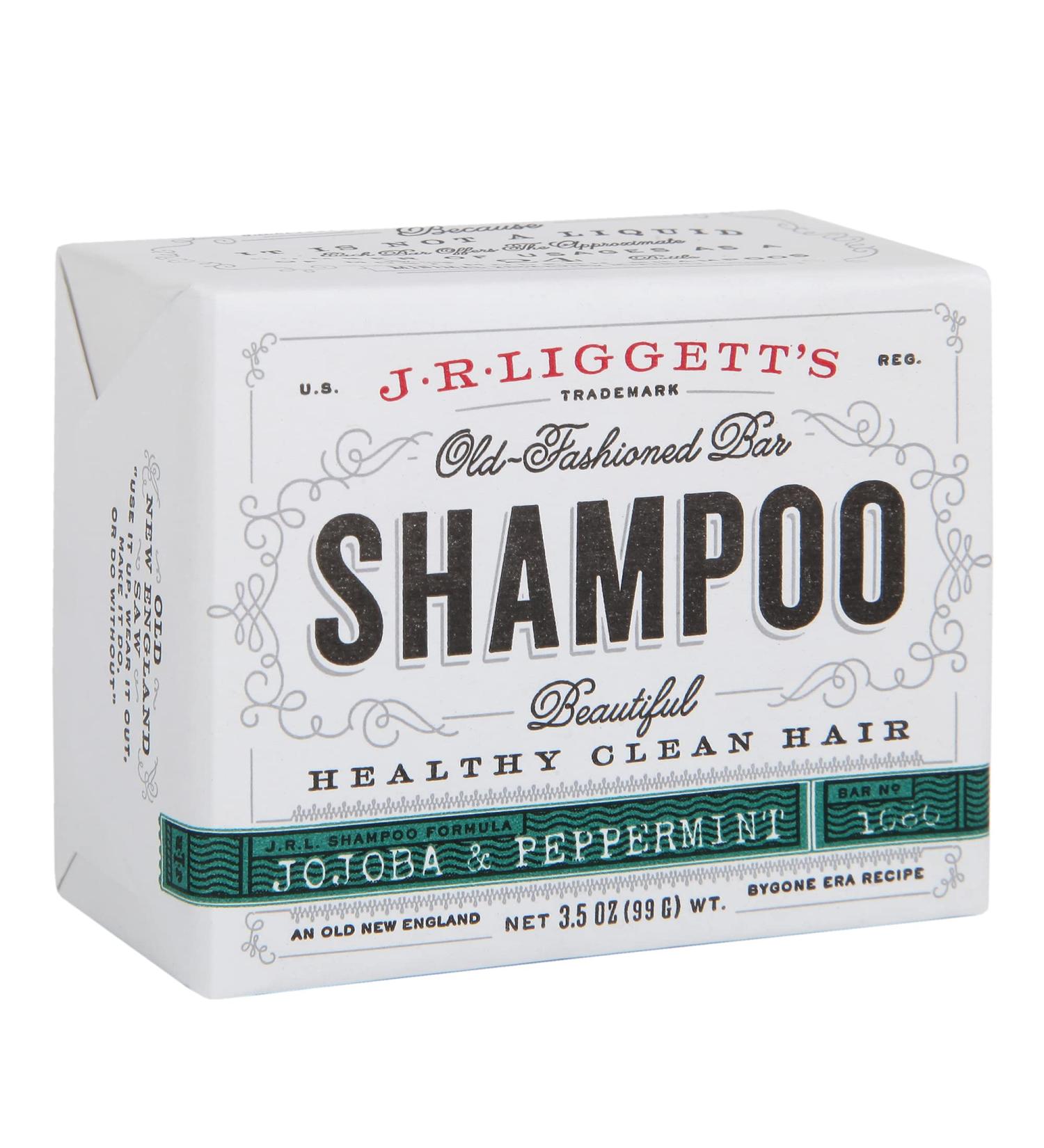 J R LIGGETT'S Jojoba and Peppermint Shampoo Bar - 3.5 Ounce Bar - All-Natural Formula for Strong, Healthy Hair - Buy Online on GoSupps.com