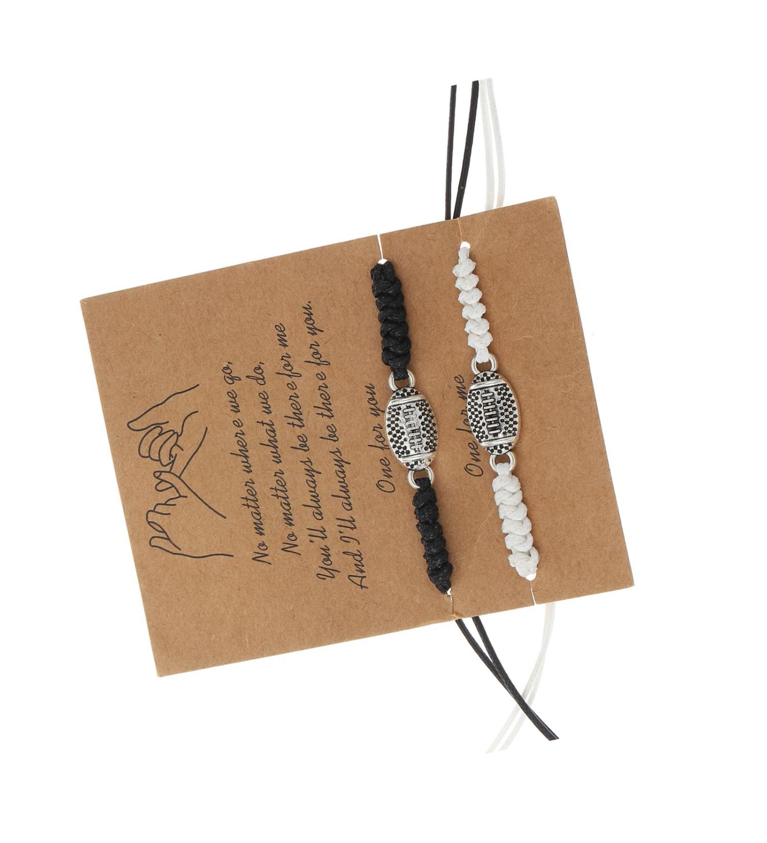 Oralgo's Handmade Adjustable Sports Theme Bracelet - Soccer Basketball & Baseball Jewelry for Supporters - Buy Online on GoSupps.com