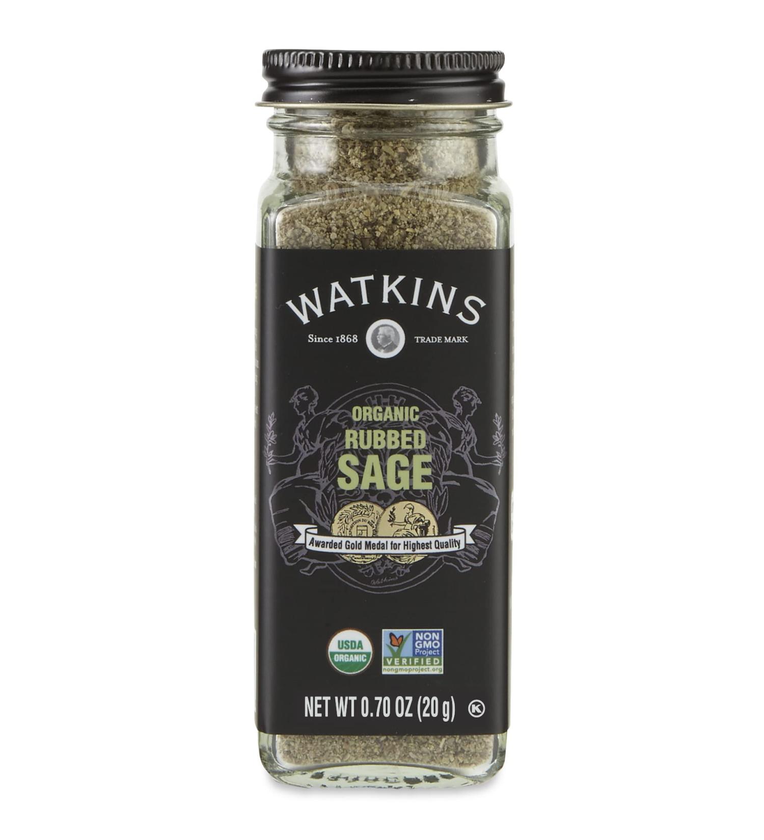 Watkins Gourmet Organic Rubbed Sage Spice Jar - 0.7 oz (Pack of 3) - Buy Online on GoSupps.com