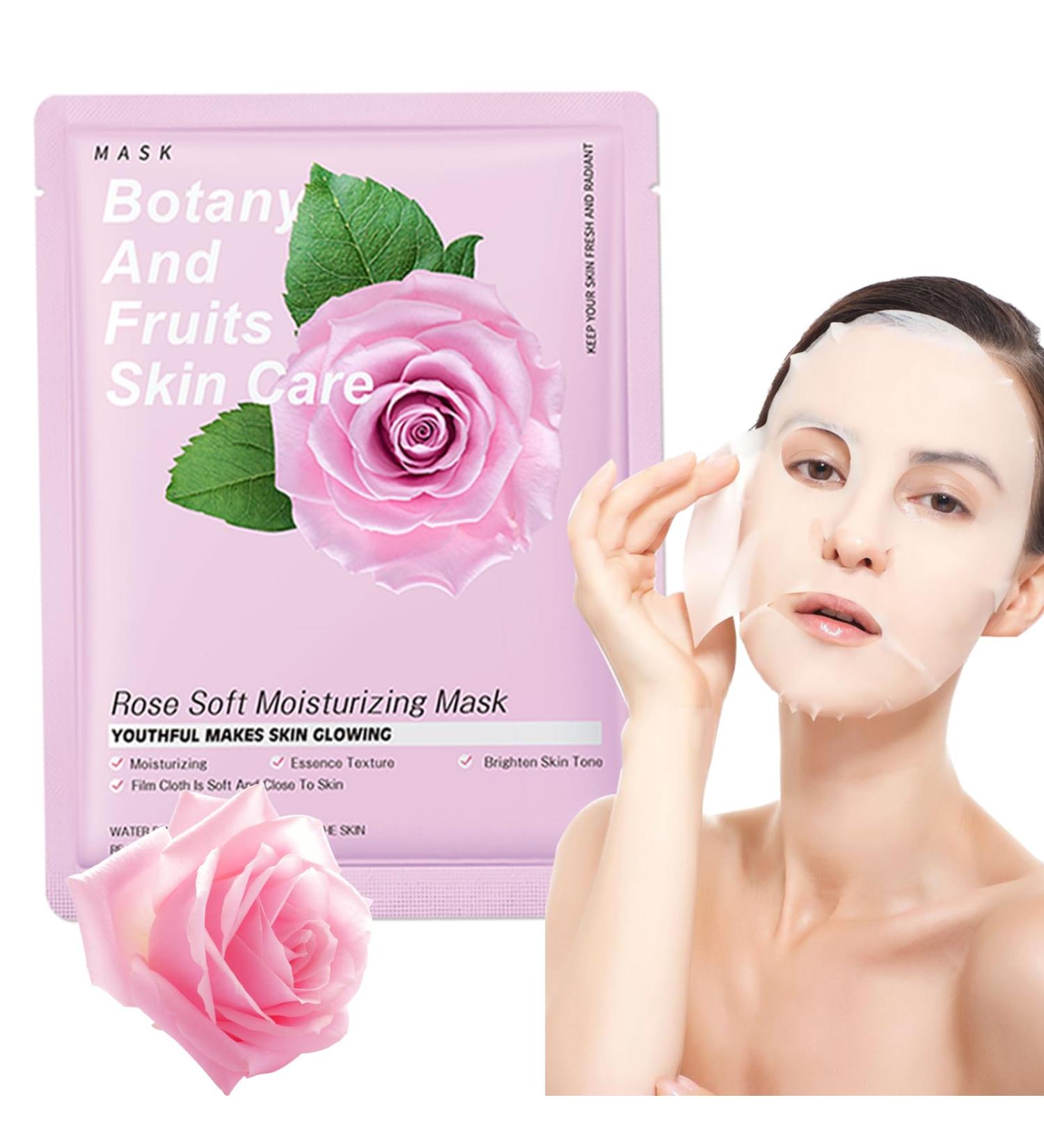 EHIOG Hydrating Face Masks Skincare Rose Mask Sheet Hydrating Soothing Moisturizing Revitalizing Facial Mask Sheet Skincare Hydrating & Nourishing face masks Improves Skin Face Care(25g) - Buy Online on GoSupps.com
