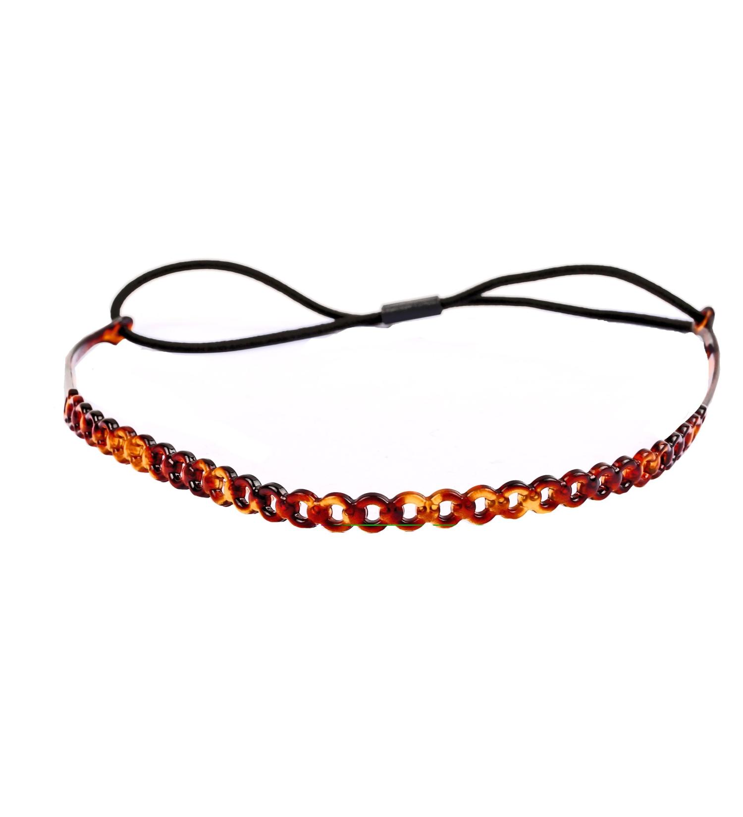 A&A Hair Beauty Hair Accessories Hairband Band Rubber Hair Tie Headband Headdress Havana Elastic