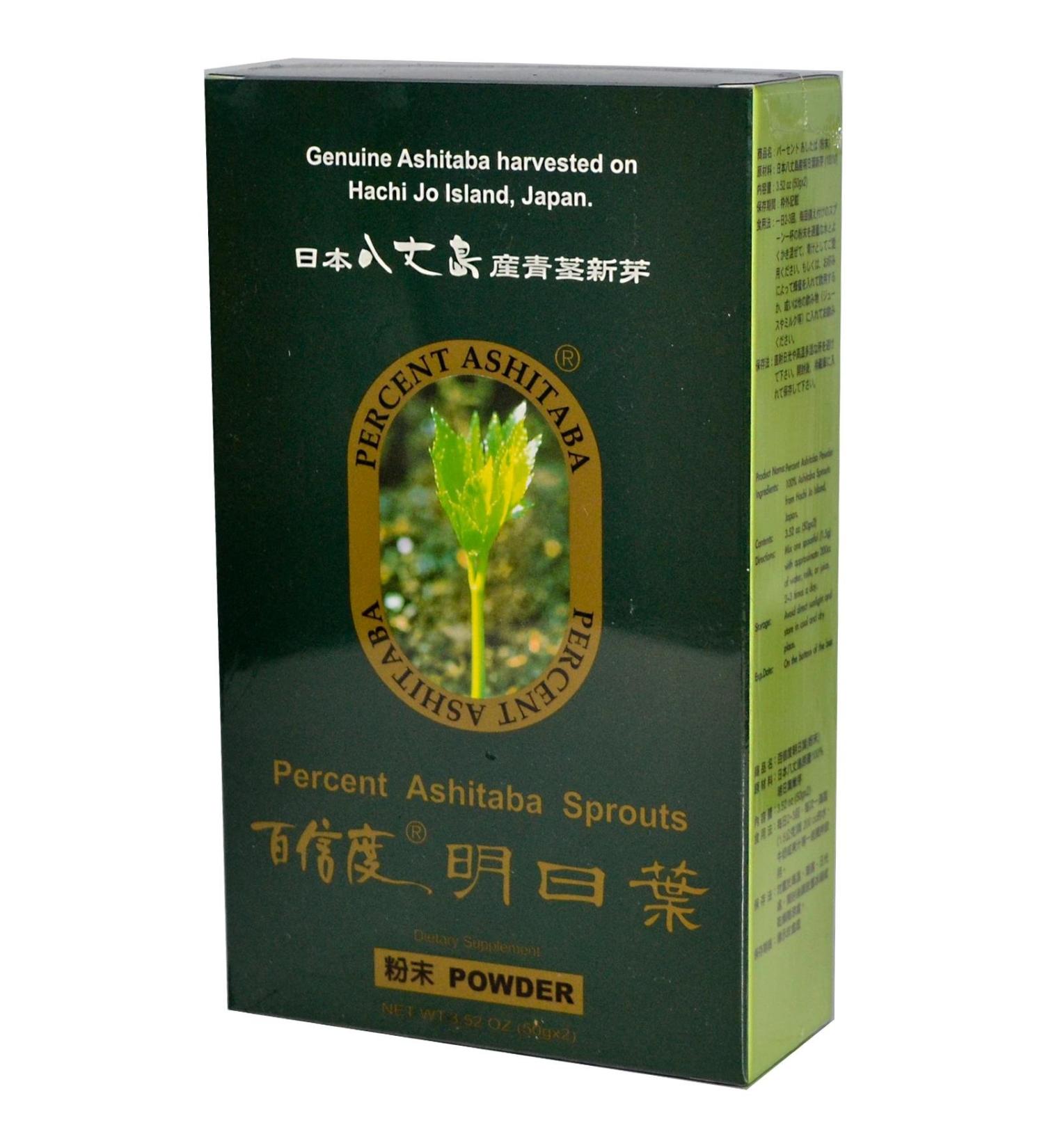 Percent Ashitaba Ashitaba Sprouts Powder 2 Packets 1.76 oz (50 g) Each