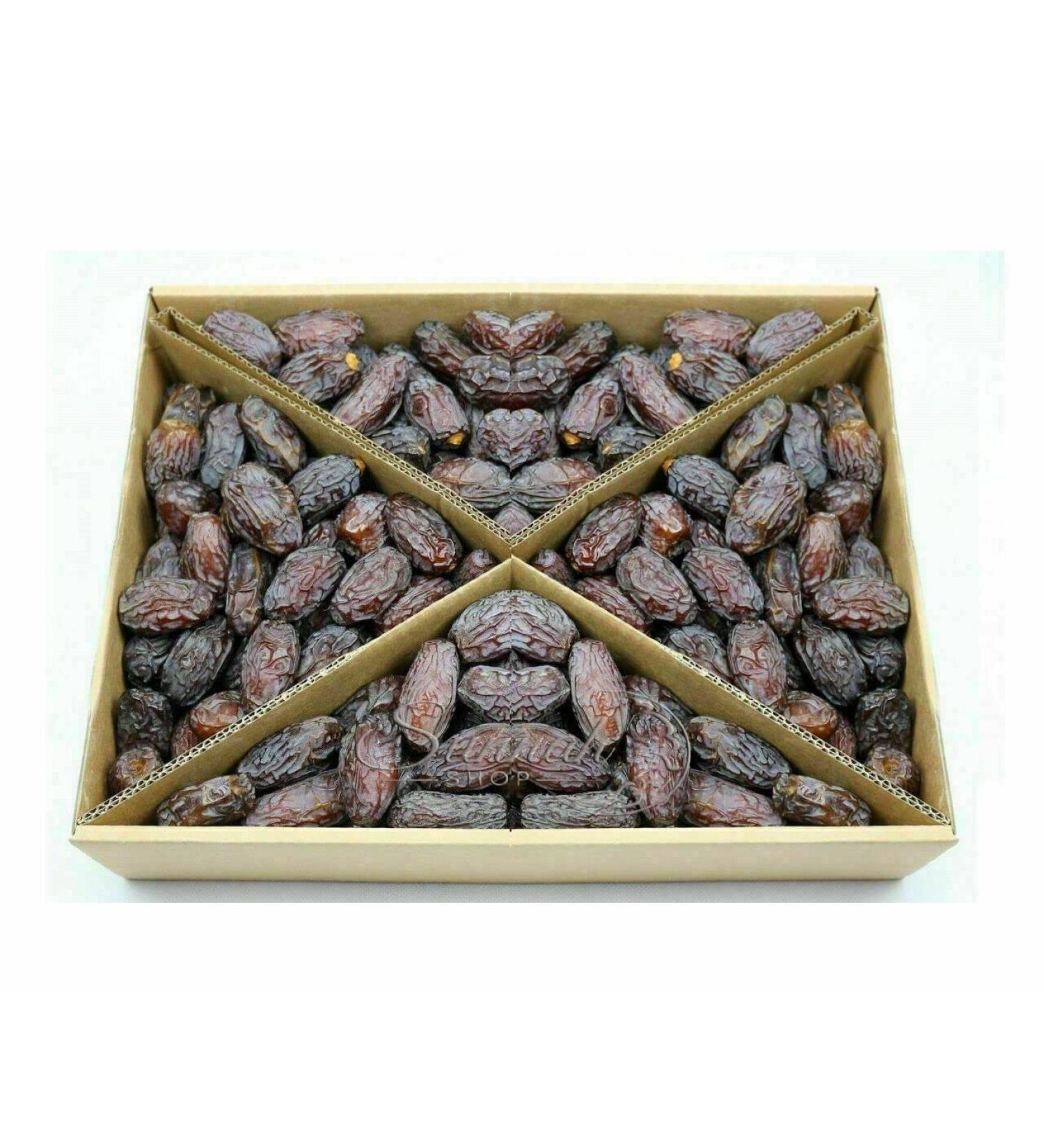 Sunnah Shop Jumbo Medjool Dates 5kg - Premium Vegan Medjoul from Palestine | Natural Honey-Sweet Unique Caramel Taste | 100% Additive-Free | Fresh Harvest - Buy Online on GoSupps.com