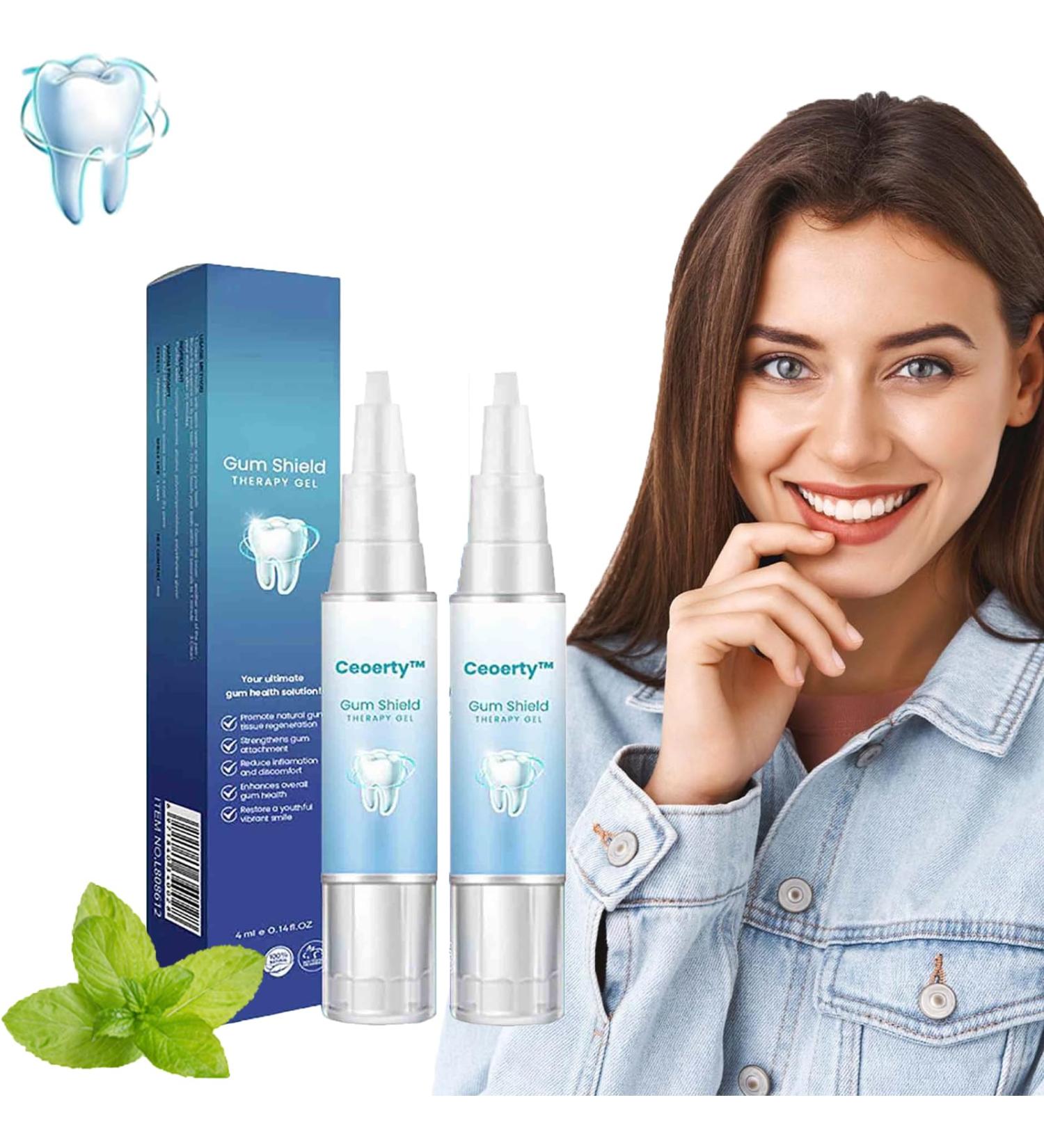 Dentiz Gum Protection Therapy Gel & Tooth Whitening Pencil - Rejuvenate Gums & Treat Recessions (2PC) - International Shipping - Buy Online on GoSupps.com
