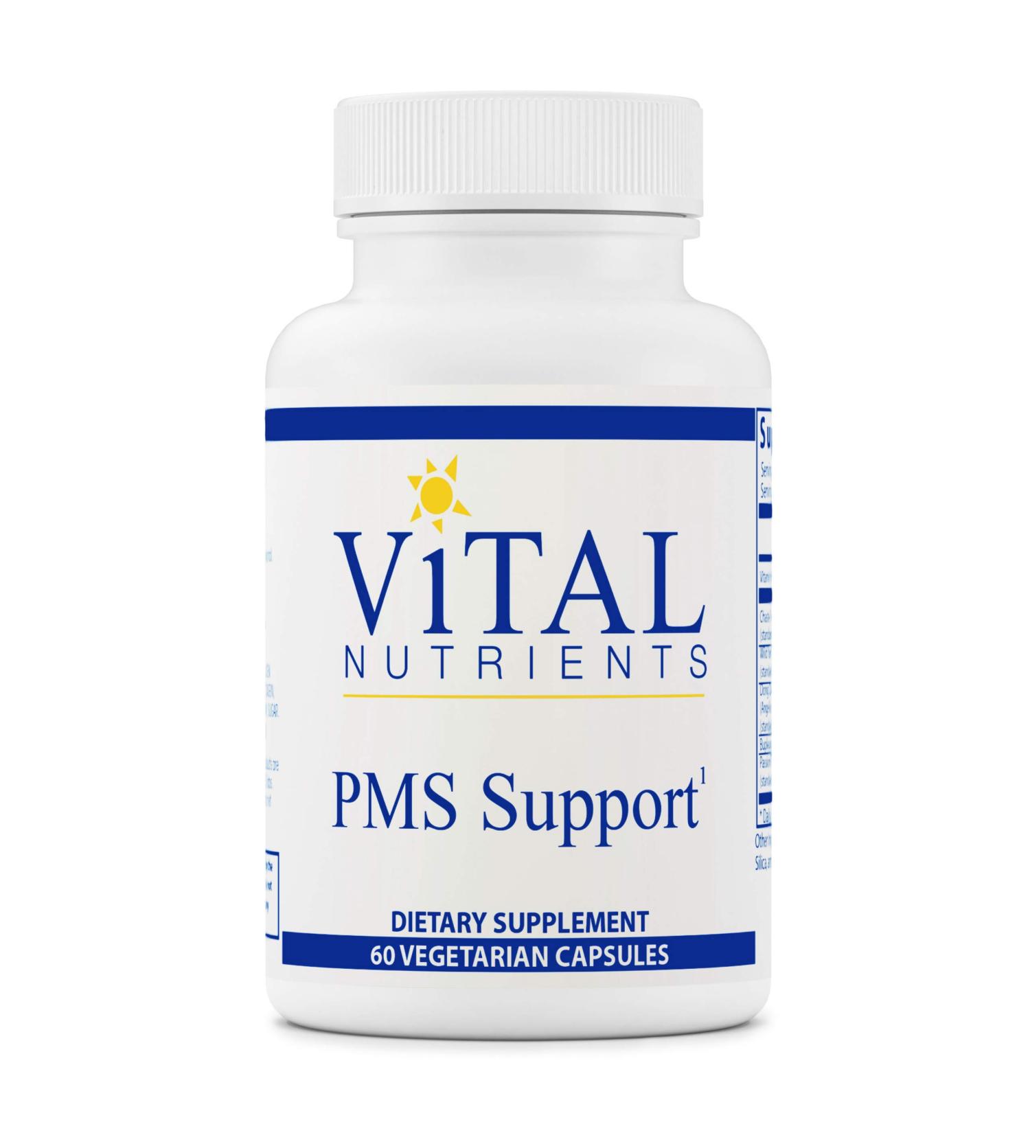 Vital Nutrients PMS Support - 60 Vegetarian Capsules - Buy Online on GoSupps.com