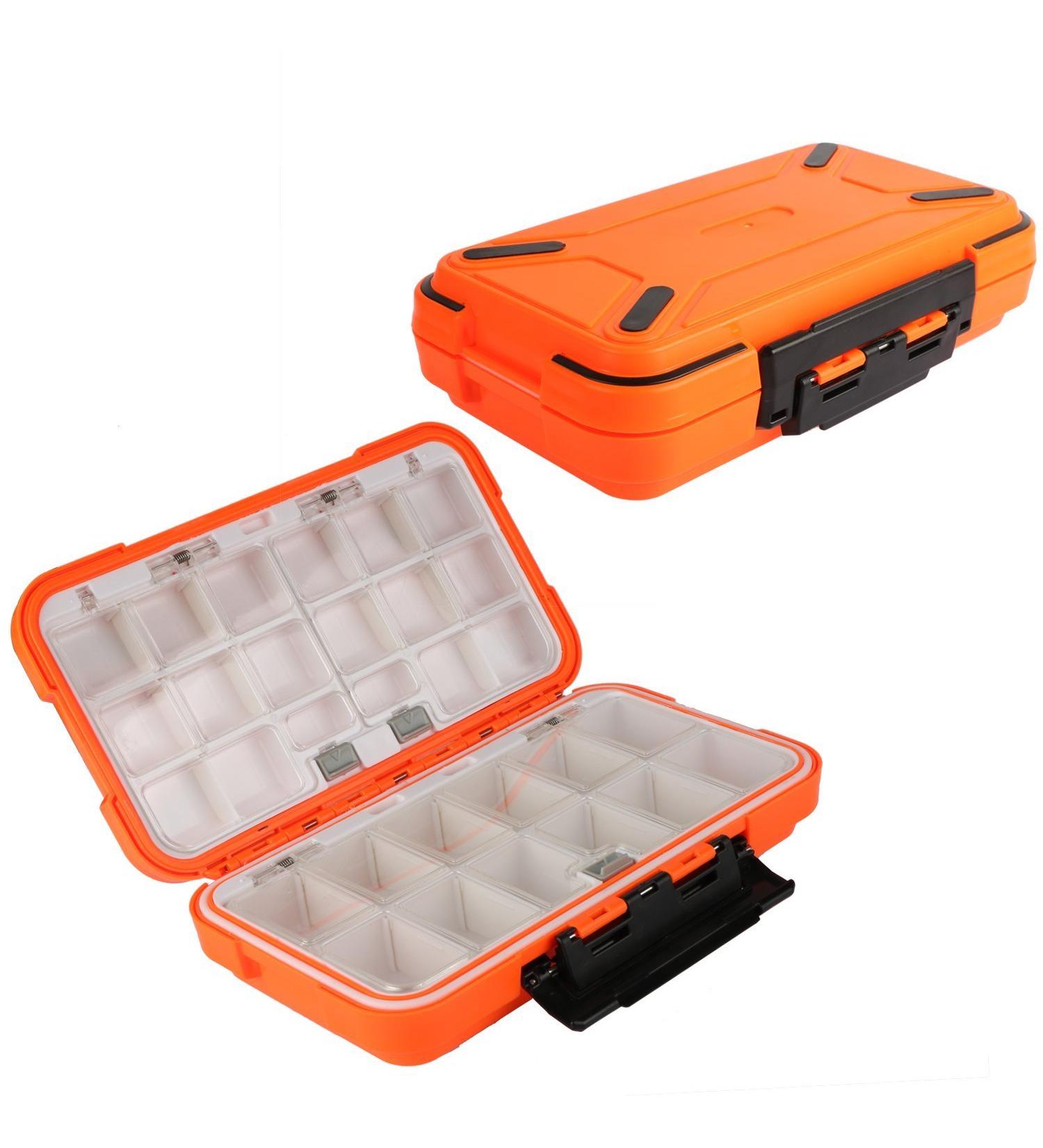 Goture Small Waterproof Fishing Tackle Box - Orange (7.8'' x 4.2'' x 1.8'') - Buy Online on GoSupps.com