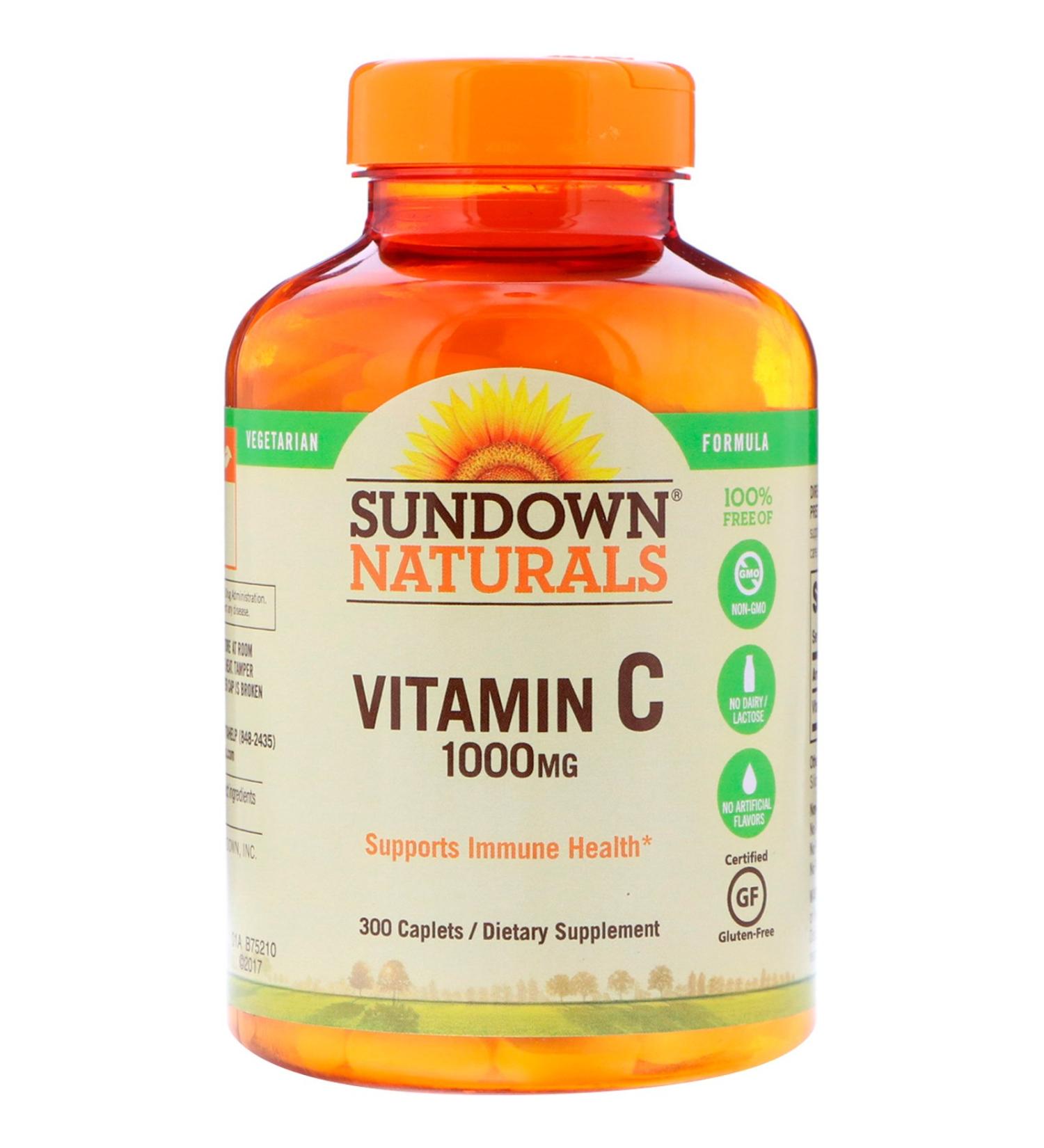 Sundown Naturals Vitamin C 1000 mg 300 Caplets