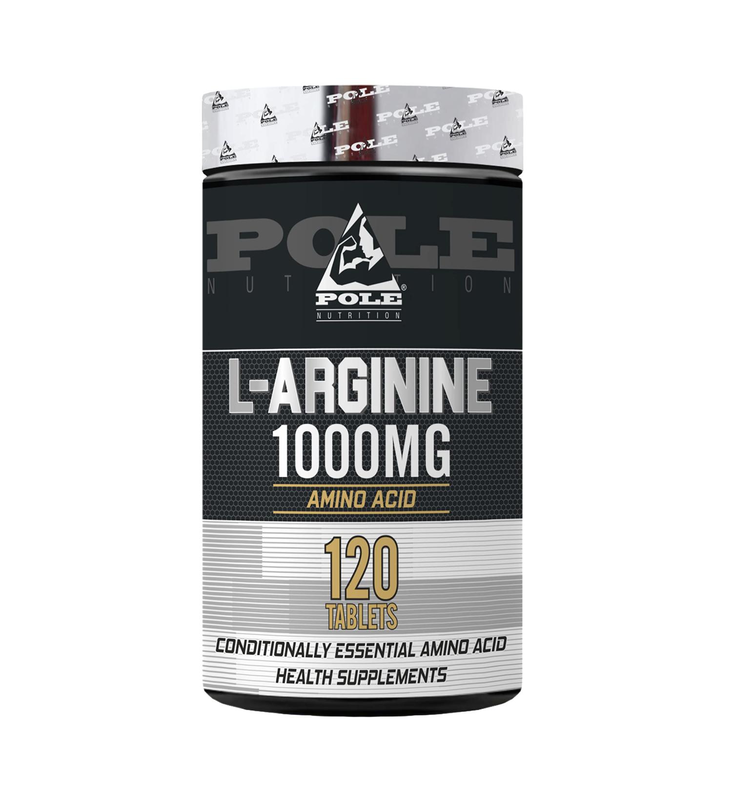 L-Arginine 1000mg - Essential Amino Acid for Performance | 120 Tablets | Nitric Oxide Support - International Shipping Available - Buy Online on GoSupps.com