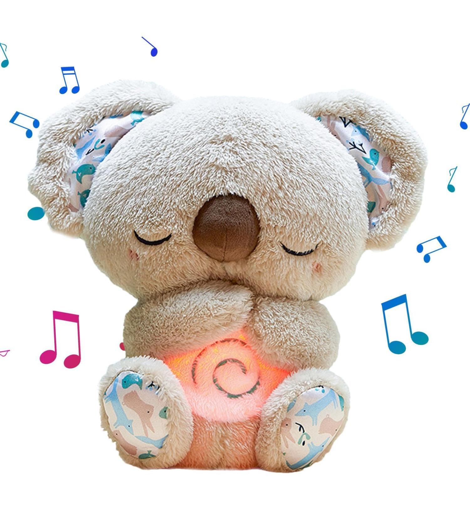 Relaxing Koala Plush Toy for Anxiety Relief | Light & Music | 23 cm Sleep Partner - Buy Online on GoSupps.com