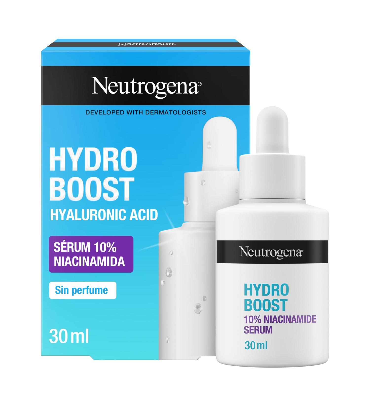 Kenvue Neutrogena Hydro Boost 10 niacinamide serum moisturizing facial serum for radiant skin facial serum hyaluronic acid and 10 niacinamide facial peeling serum for all skin types 30 ml