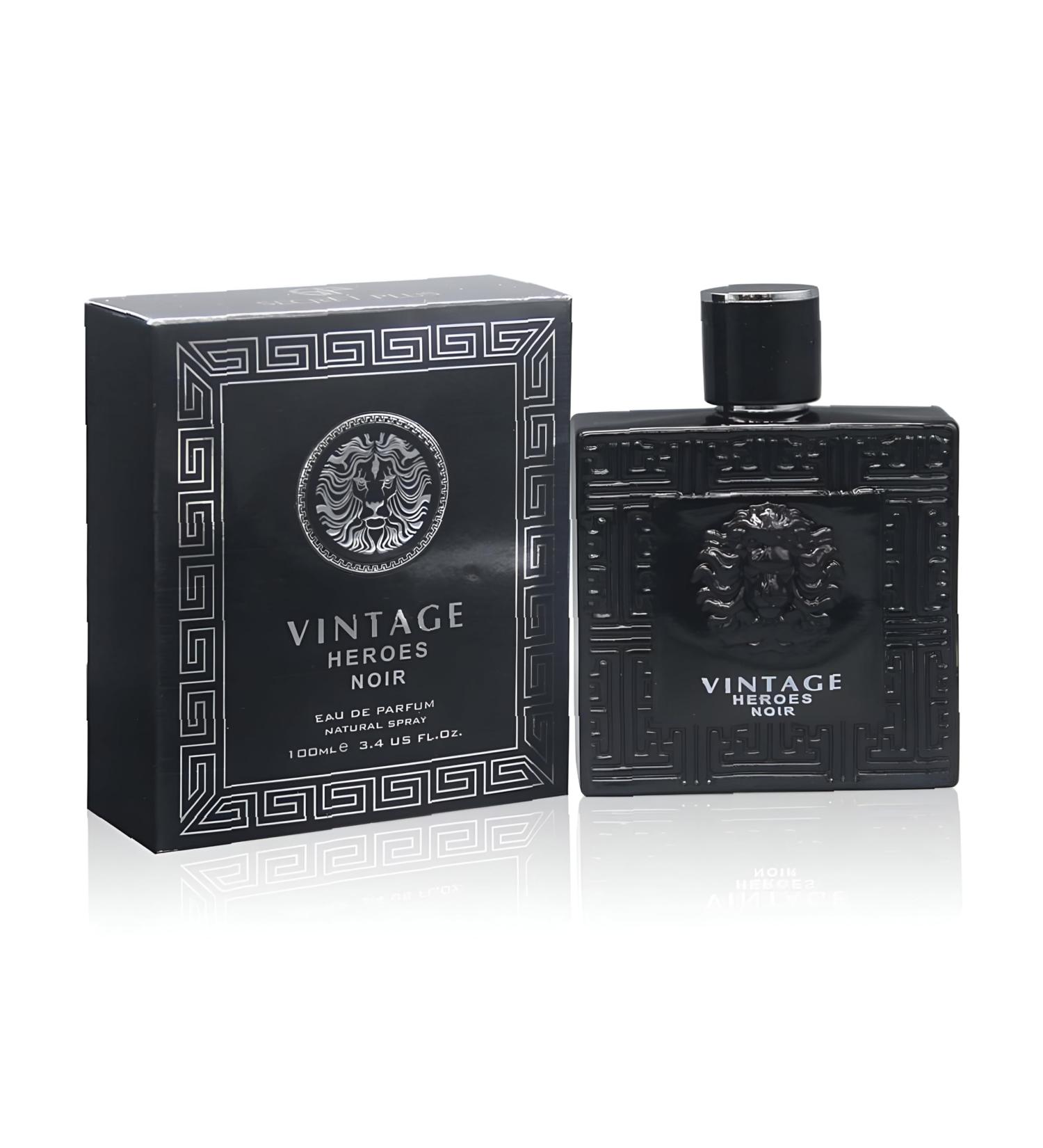 Vintage Heroes Noir Eau De Toilette Natural Spray Cologne for Men Wonderful Fragrance Gift Masculine Scent for all Skin Types 3.4 Fluid Ounce/100 Ml Vintage Heroes Noir 3.4 Fl Oz (Pack of 2) - Buy Online on GoSupps.com