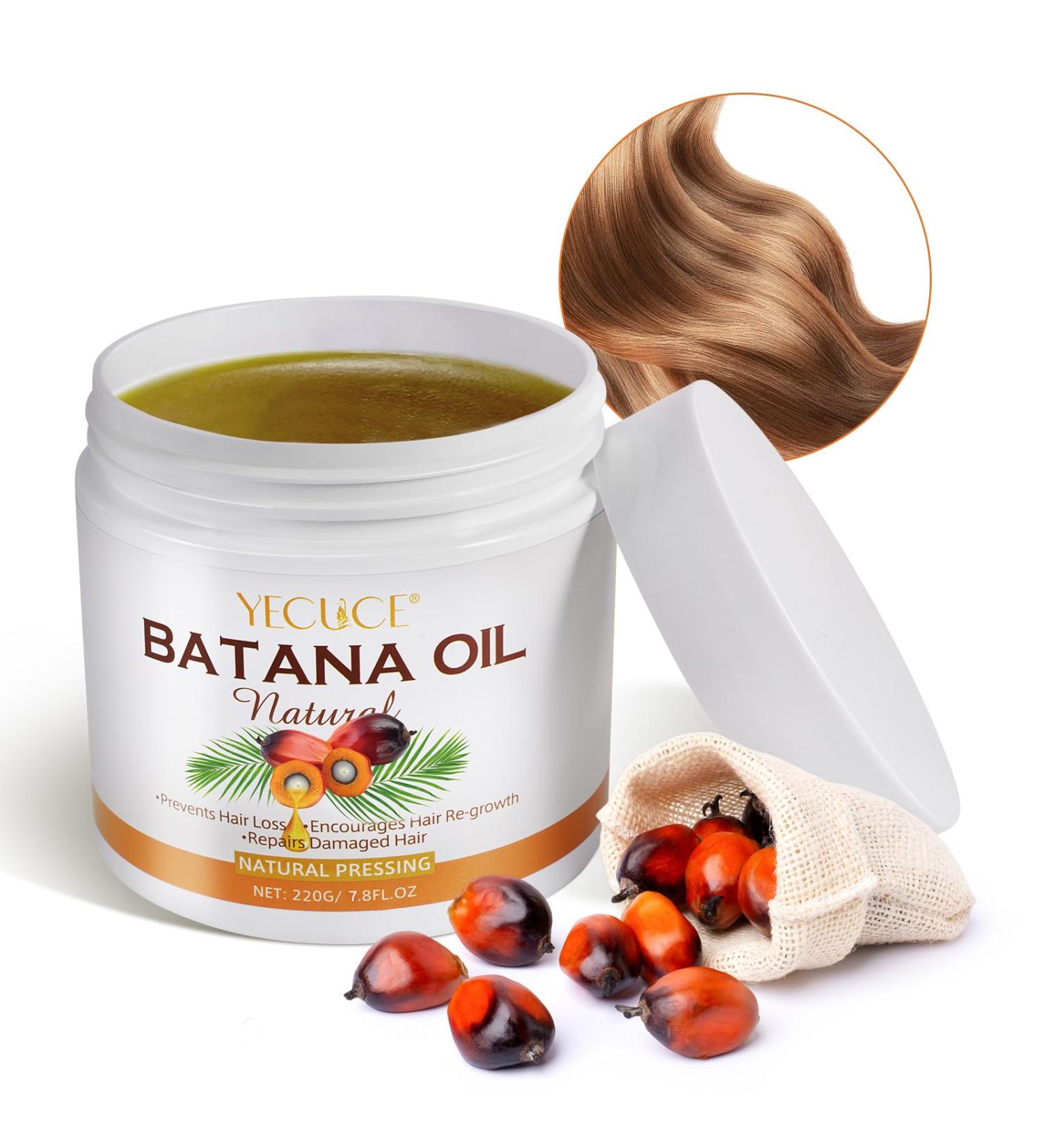 220G Batana Oil for Hair Growth Natural Batana Oil Organic Cold Press Hair Oil for Men & Women - Buy Online on GoSupps.com