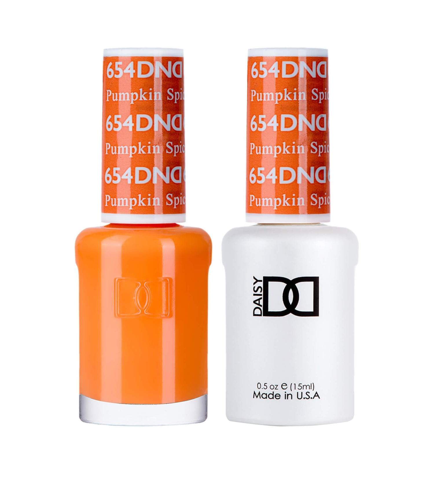 DND Duo Gel & Nail Polish Set - Pumpkin Spice 654-2x15ml