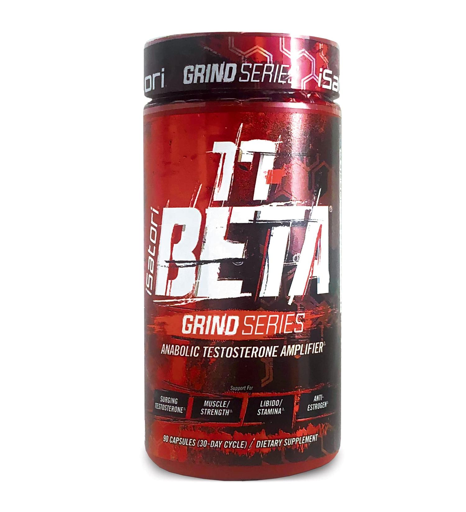 iSatori 17-Beta Anabolic Testosterone Booster - Muscle Growth Strength & Stamina | Natural Test Boost & Estrogen Blocker for Men - 90 Capsules - Buy Online on GoSupps.com