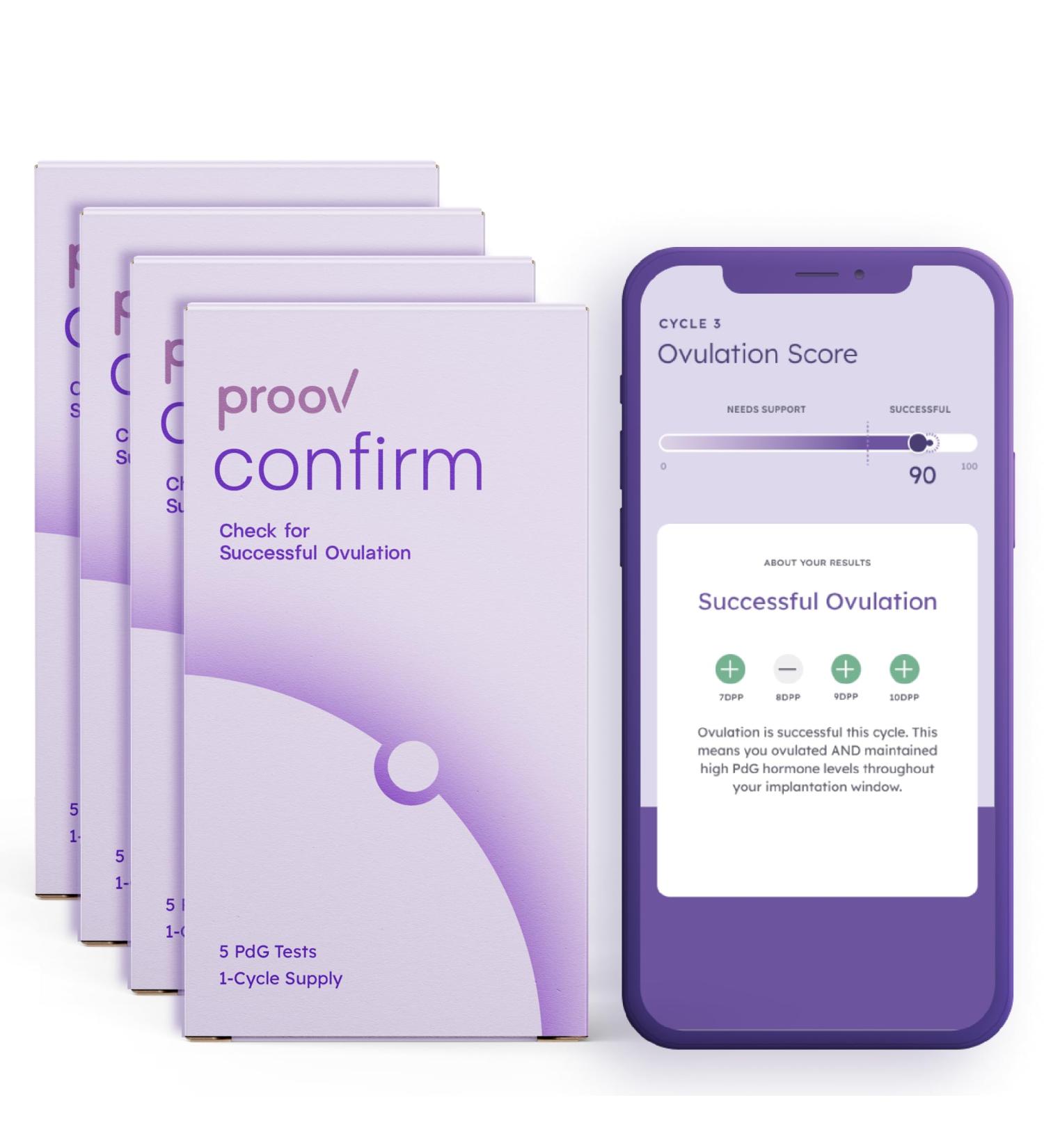 Proov PDG Preseron Metabolite Test - 4-Cycle Package | 20 PDG Test Strips for Optimal Ovulation Tracking | International Shipping Available - Buy Online on GoSupps.com