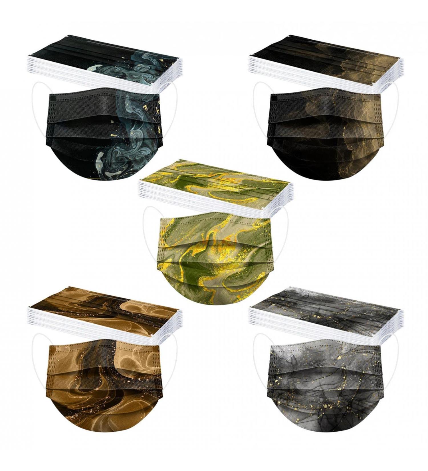 50 Pieces Children Mouth Protection - Colorful 3-Layer Nose Masks with Fun Prints for Outdoor School & Daily Use - Buy Online on GoSupps.com