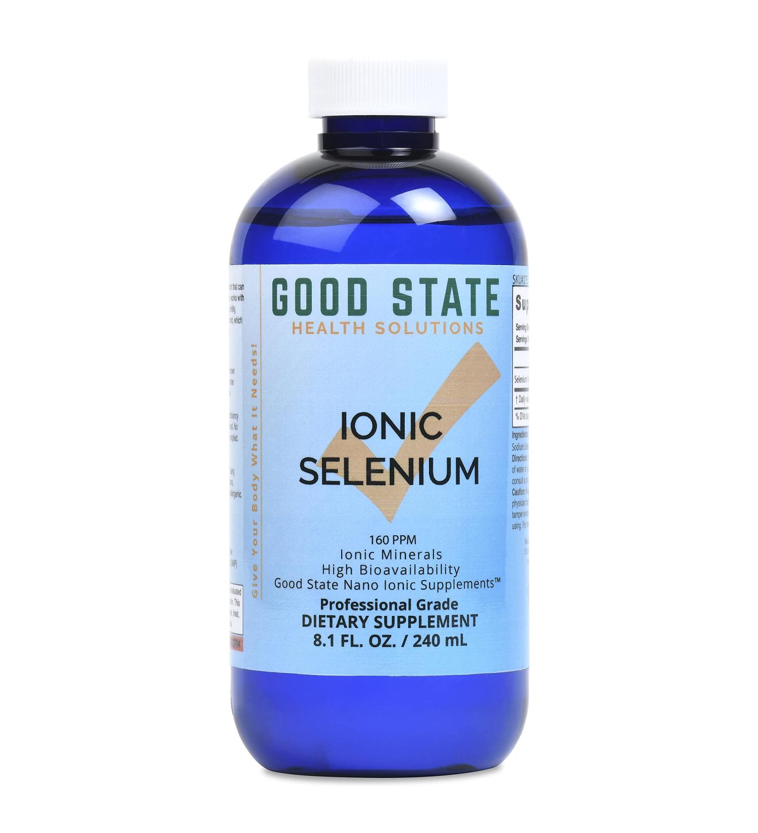 Good State Liquid Ionic Selenium | Boosts Immune System | Superior Absorption | Detoxifies with Cellular Support | 96 Servings - 8 fl oz - Buy Online on GoSupps.com
