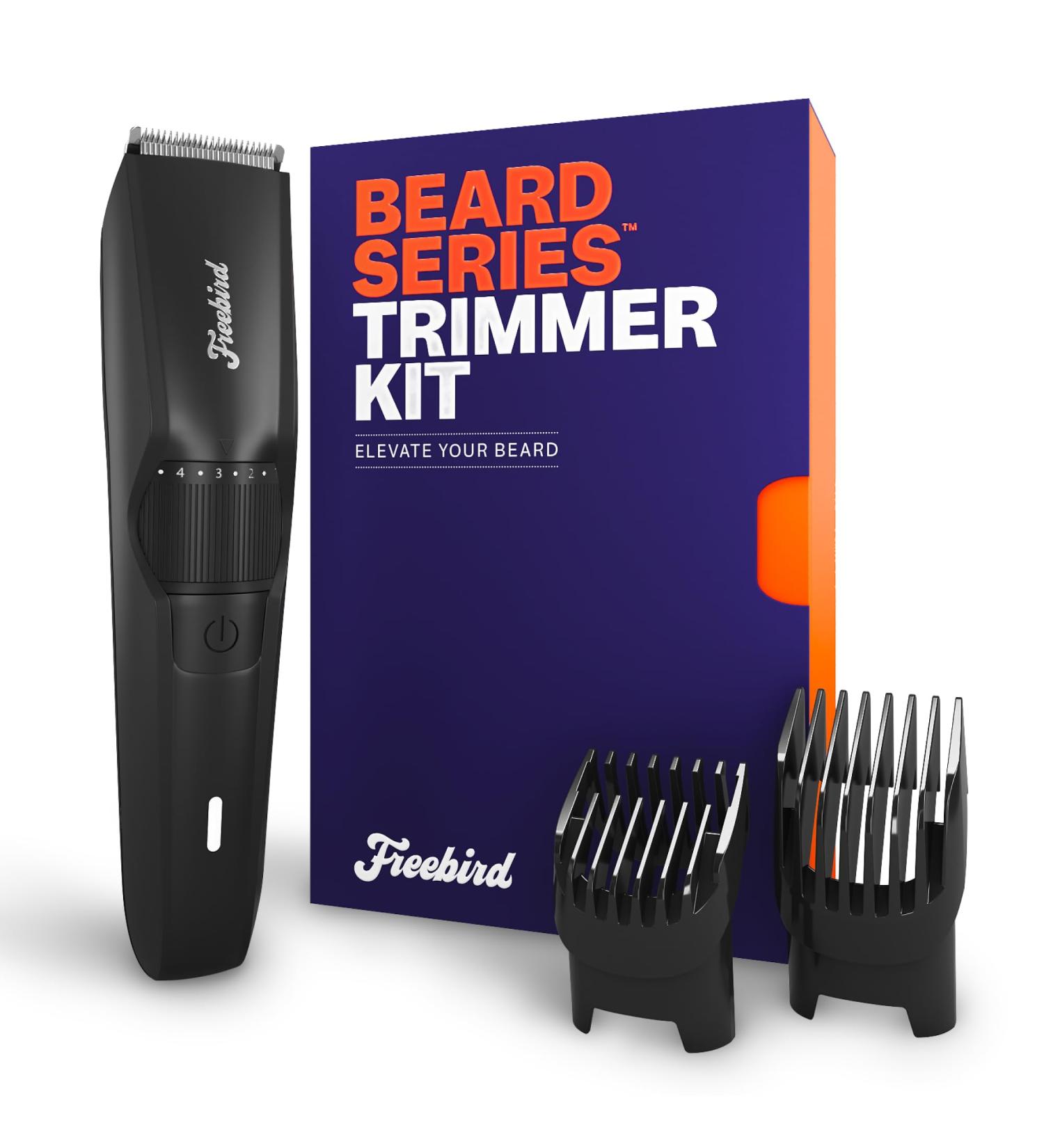 Freebird BeardSeries Trimmer for Men | Ultra Sharp Cordless Rechargeable Beard & Hair Trimmer with 40 Length Settings & Precision Dial - Buy Online on GoSupps.com