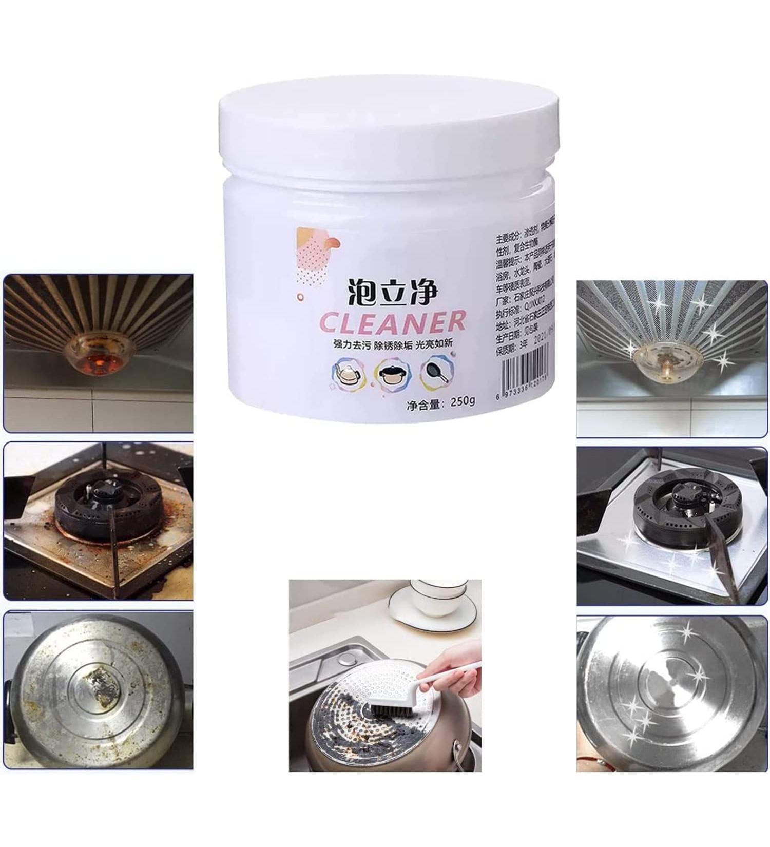 Foam Rust Remover Kitchen All-Purpose Cleaning Powder Multi-Purpose Foam Cleaner Rust Remover Kitchen Instant Cleaning Powder Soak to Clean Greasy Dirt (1 Pcs 250g) - Buy Online on GoSupps.com