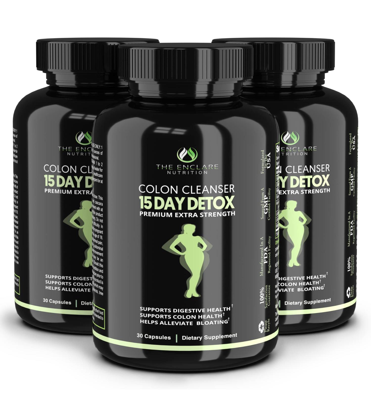 Colon Cleanse Fast-Acting Detox Pills for Constipation Relief & Gut Health - Probiotic, Fiber, Energy - Supports Regularity & Immunity (3 Pack) - Buy Online on GoSupps.com