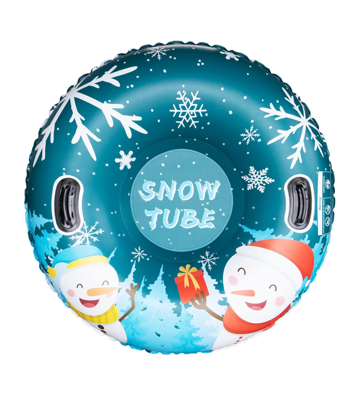 Inflatable Snow Tubes for Kids and Adults | Heavy Duty Snow Sleds for Family Winter Fun | Sturdy Handles | Large Winter Skating Toys and Gifts - Buy Online on GoSupps.com