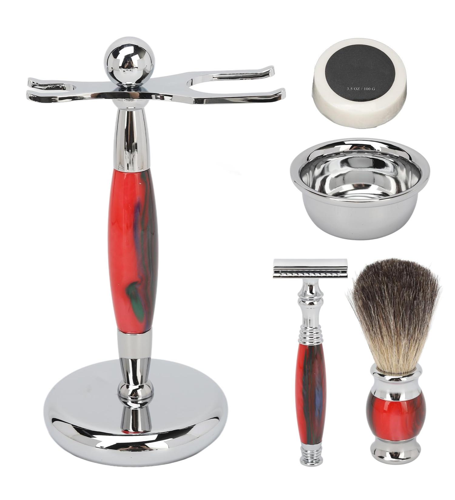 Vintage Beard Brush Bowl Set for Men | Complete Beard Care Kit - Clean & Groom Easily - Buy Online on GoSupps.com