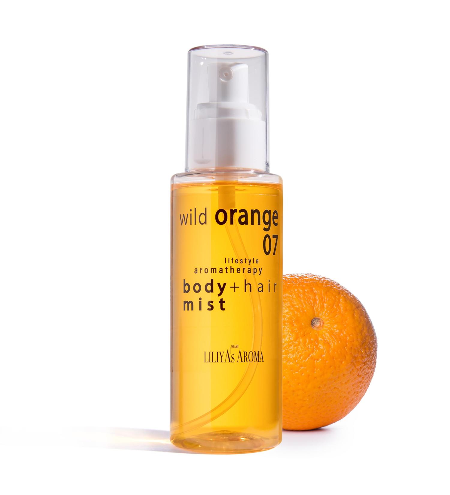Liliya's Aroma Aromatherapy Wild Orange 07 Natural Perfume Mist for Body & Hair Botanical Perfume made of Orange & Neroli Essential Oils Tropical Brazilian Scent 4 oz - Buy Online on GoSupps.com