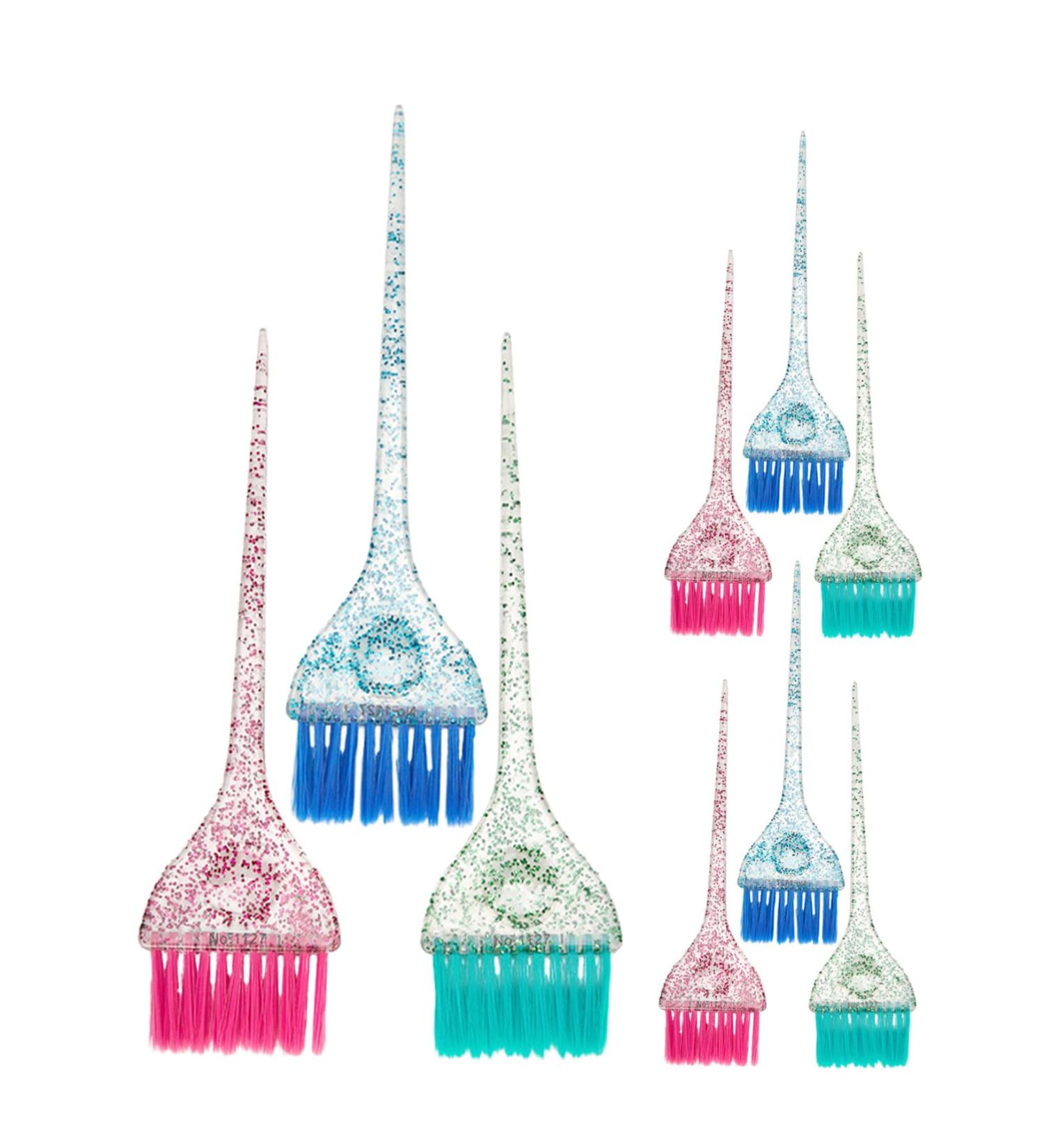 9pi ces Pinceau pour Coloration Capillaire avec Manche Outil Applicateur Plastique pour Teinture Cheveux Professionnel ou Usage Personnel - Buy Online on GoSupps.com