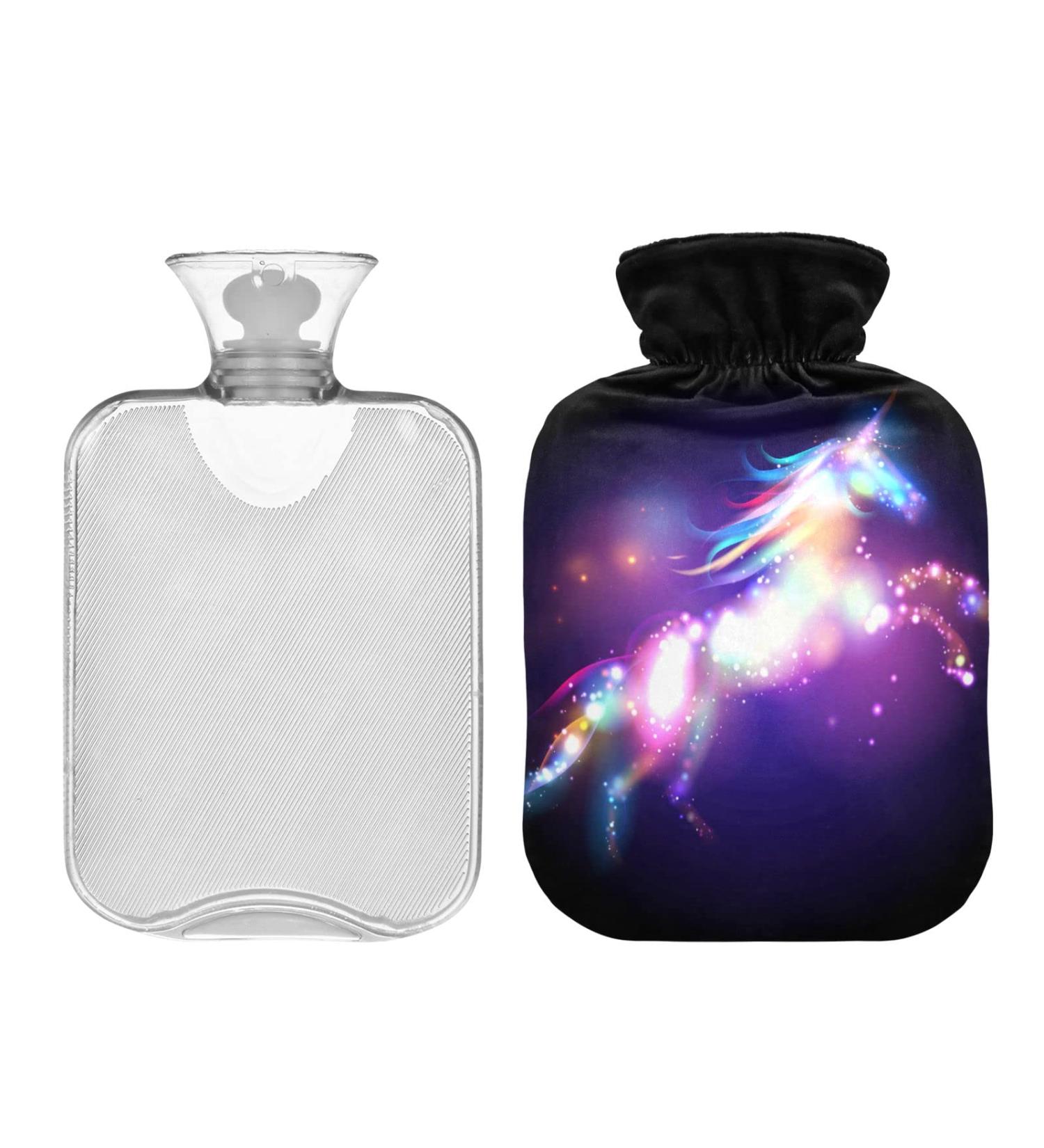 Buy 2L Star Magic Unicorn Hot Water Bottle with Cover - Pain Relief & Hand Feet Warmer for Winter - International Shipping - Buy Online on GoSupps.com