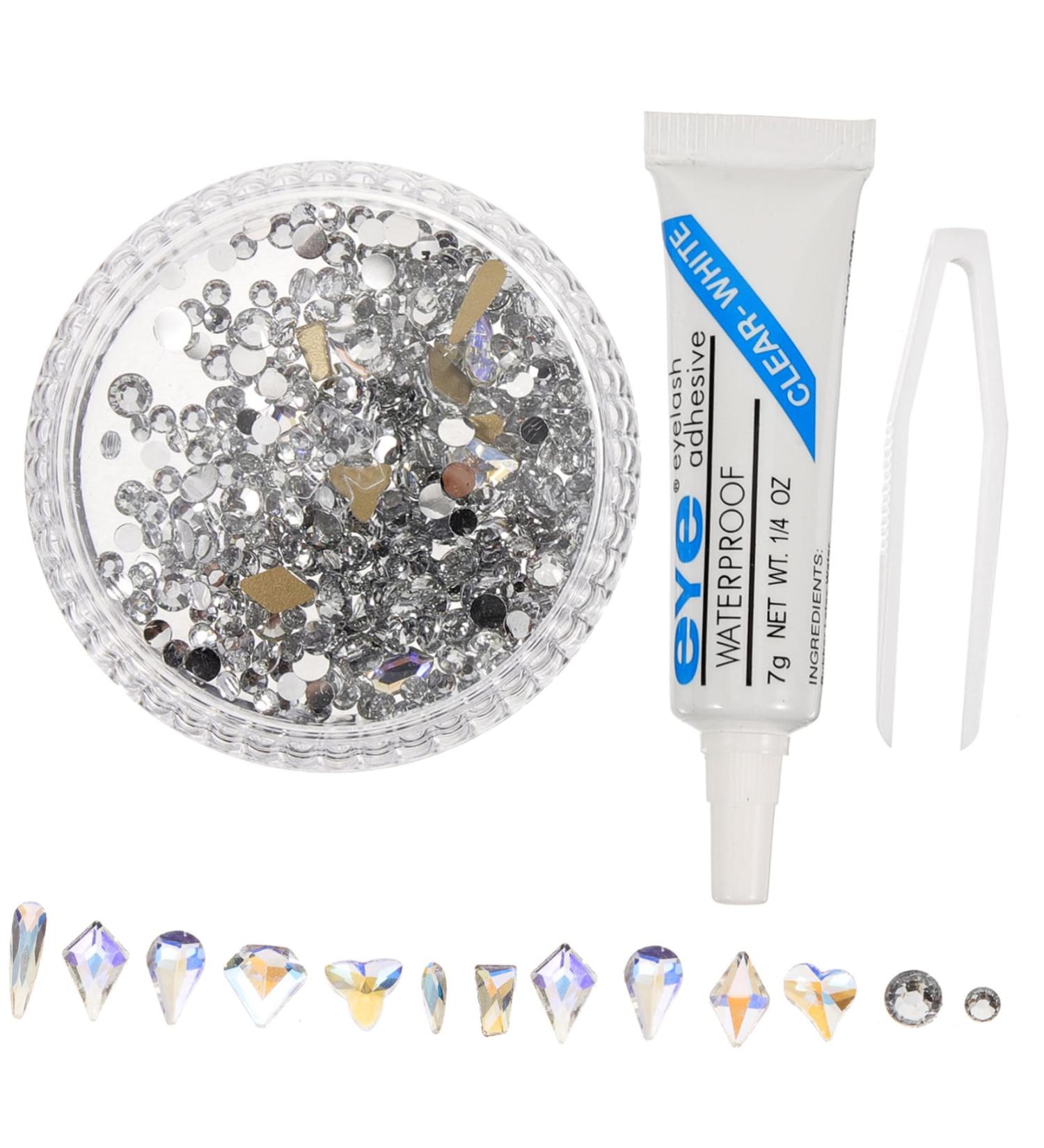 Didiseaon 4 Sets Gems for Crafts Hair Rhinestone Adhesive Face Gems Gem Stickers for Crafts Dotting Pen Applicator Gems for Face Nail Gems Decor Sticky Gems Plastic Rhinestones Glass Nails - Buy Online on GoSupps.com