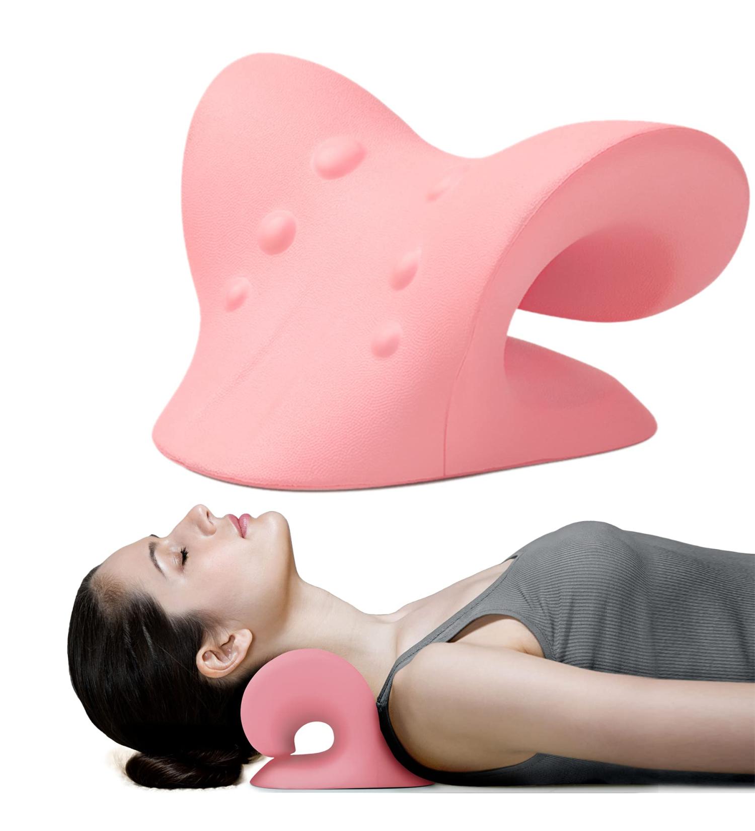 Buy Pink Relaxation Cushions for Neck & Shoulders | Pain Relief for TMJ & Cervical Alignment - Buy Online on GoSupps.com