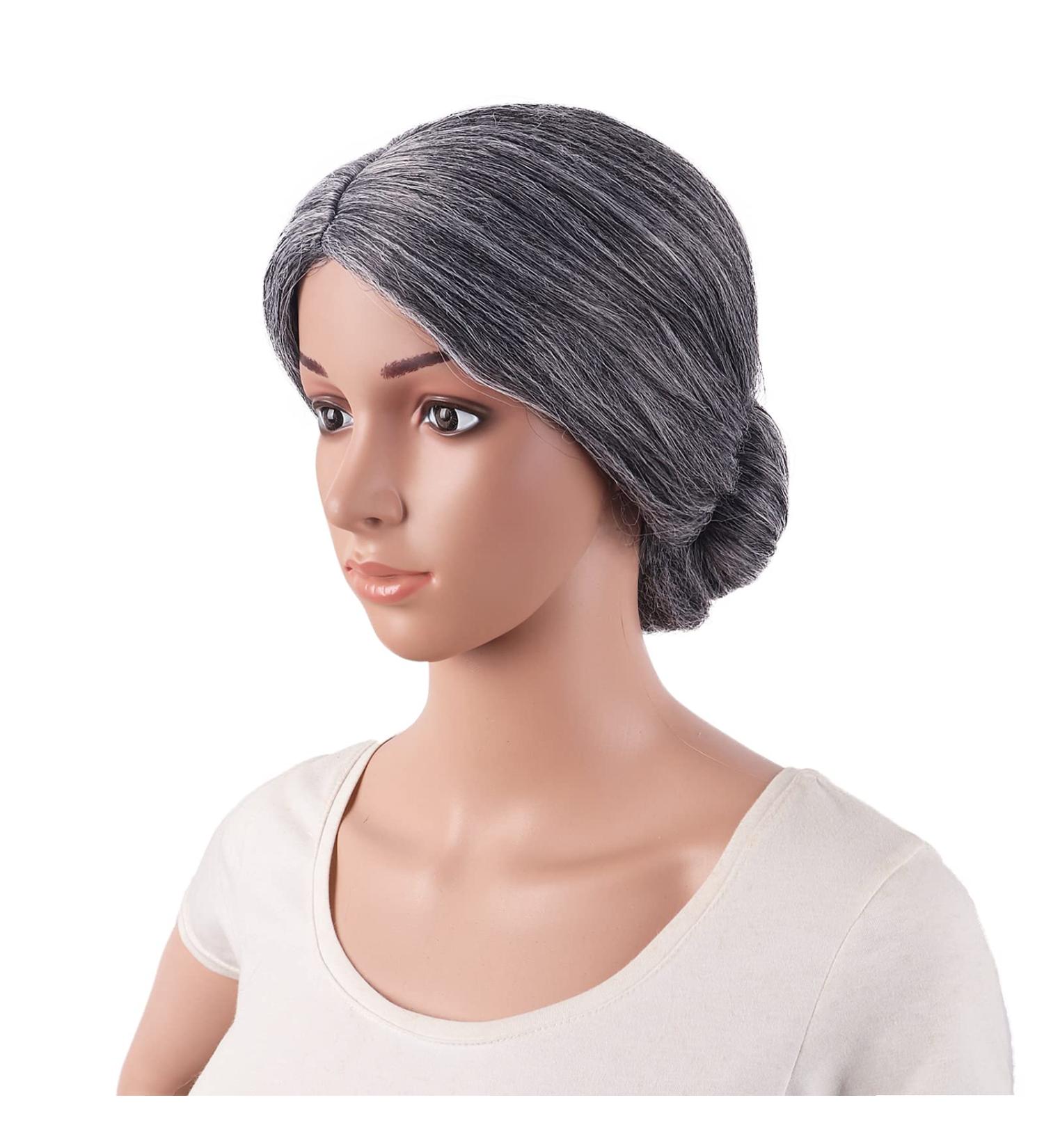 Mapofbeauty 10 Dark Gray Grandmother Hair Fibers Wig Perfect for Cosplay and Themed Parties - Buy Online on GoSupps.com