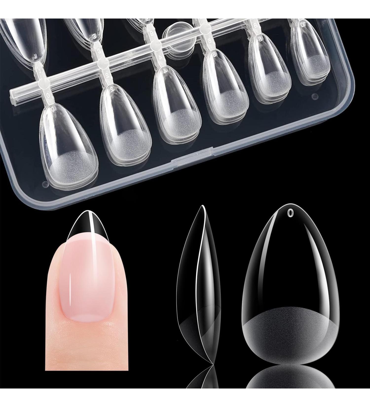 ITECHNIK Short Almond Nail Tips - Full Cover Soft Gel Tips Short Nail Tips Pre-Polished Artificial Nail Tips for Women 240 Pieces Full Cover Nail Tips 12 Sizes - Buy Online on GoSupps.com