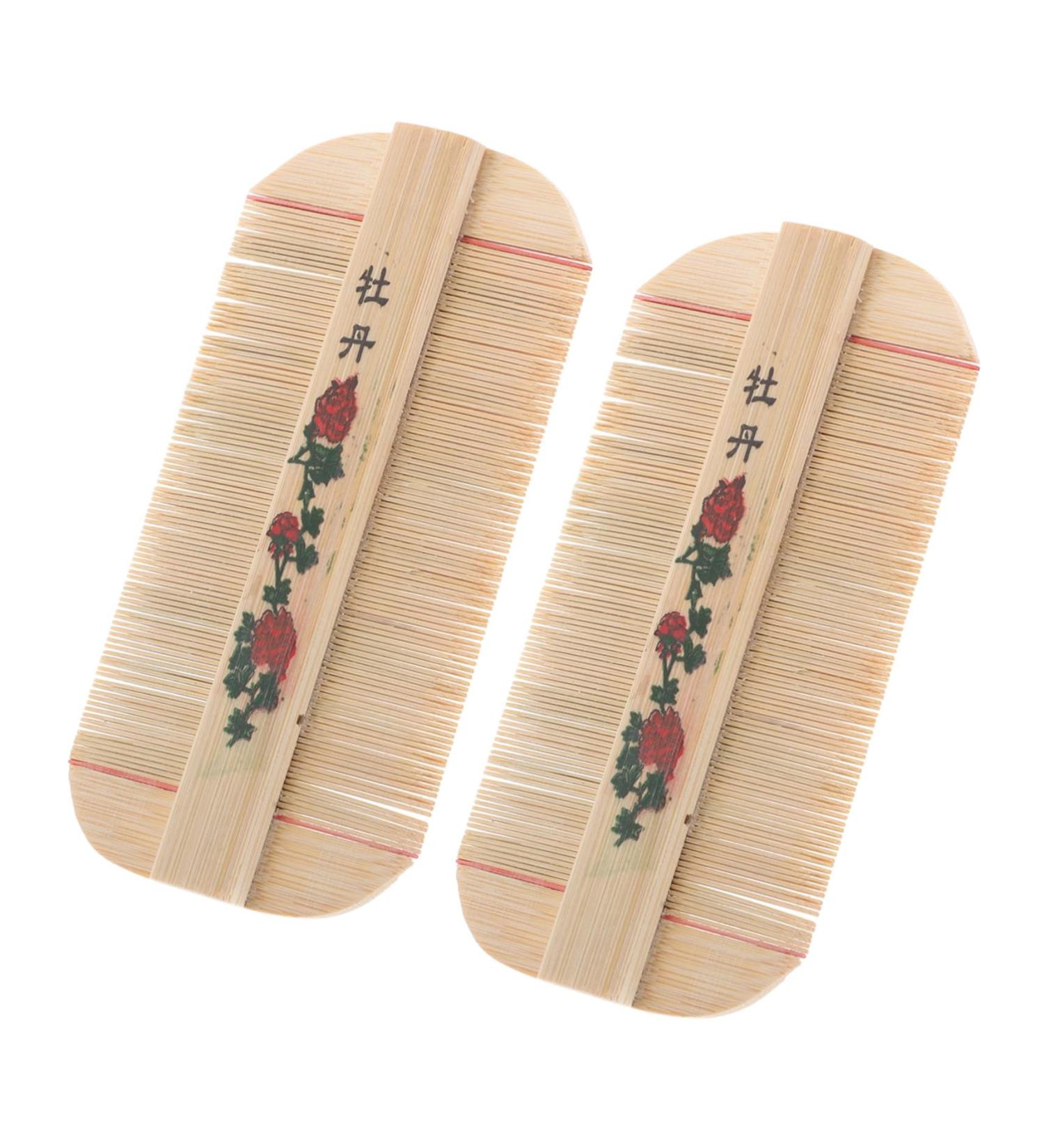 CALLARON 2pi ces Peigne Antipelliculaire Double Face pour Chien Peigne Bambou Naturel avec Dents Fines pour Toilettage Compact et Facile Ranger - Buy Online on GoSupps.com