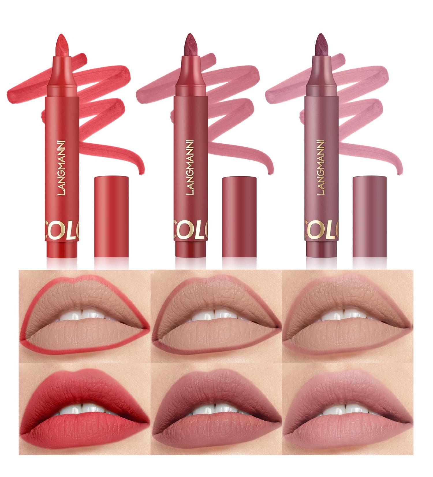 SOMGKINE Matte liquid lipstick water resistant liquid lipstick nude 01 - Buy Online on GoSupps.com