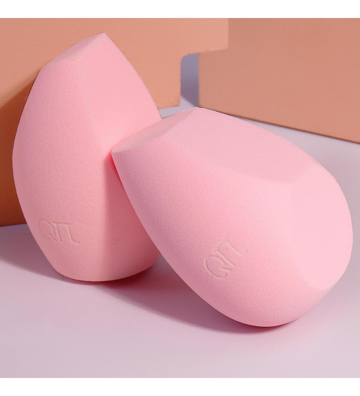 Light Pink Beauty Blender Powder Puff - Wet & Dry Makeup Sponge (4.2x4.2x6) | International Shipping Available - Buy Online on GoSupps.com