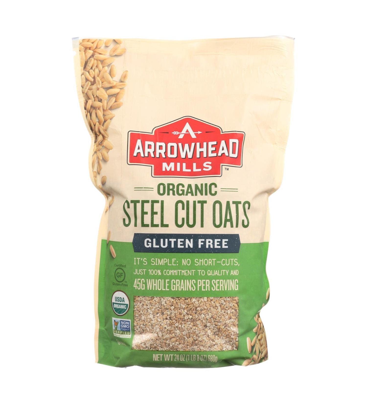 Arrowhead Mills Organic Gluten-Free Steel Cut Oats - 1.5 lbs (680 g) - Buy Online on GoSupps.com
