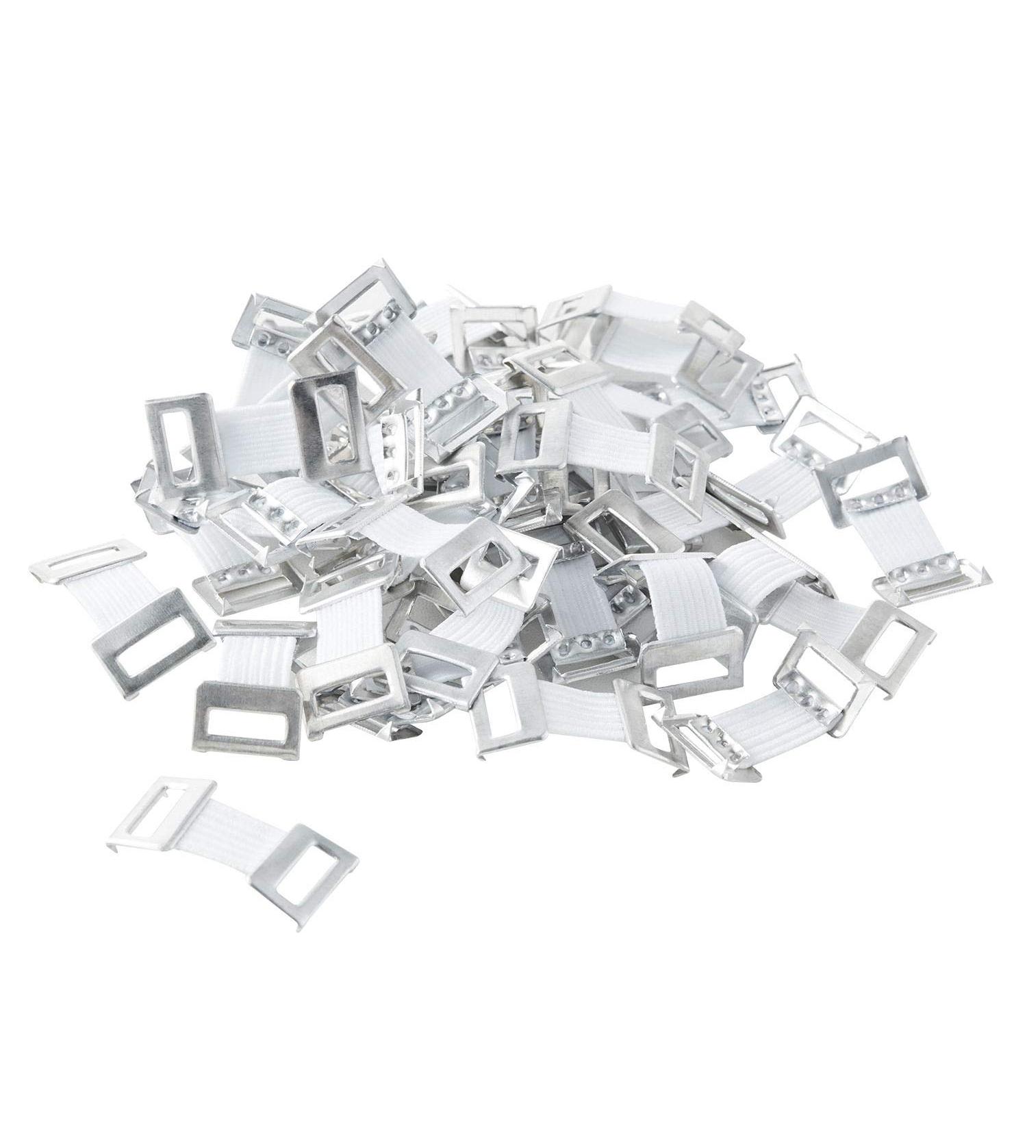 ORIENTOOLS 50pcs Elastic Bandage Clips - Metal Clasps for Stretch Bandages - Latex-Free Fastener Clips in White - Buy Online on GoSupps.com