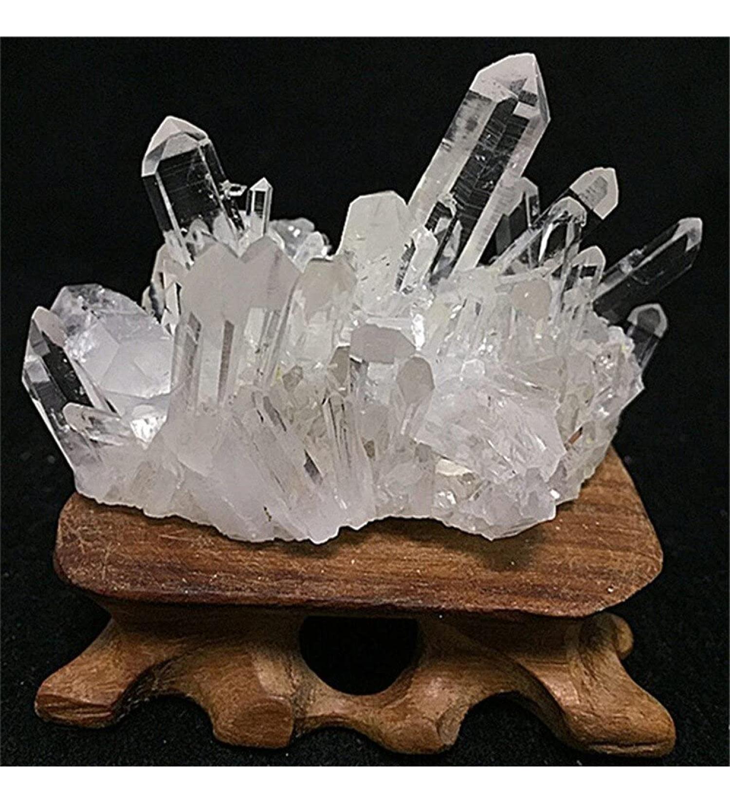 Natural Crystal Rough Stone Crafts Natural White Crystal Cluster of Original specimens (Size : 500g) - Buy Online on GoSupps.com