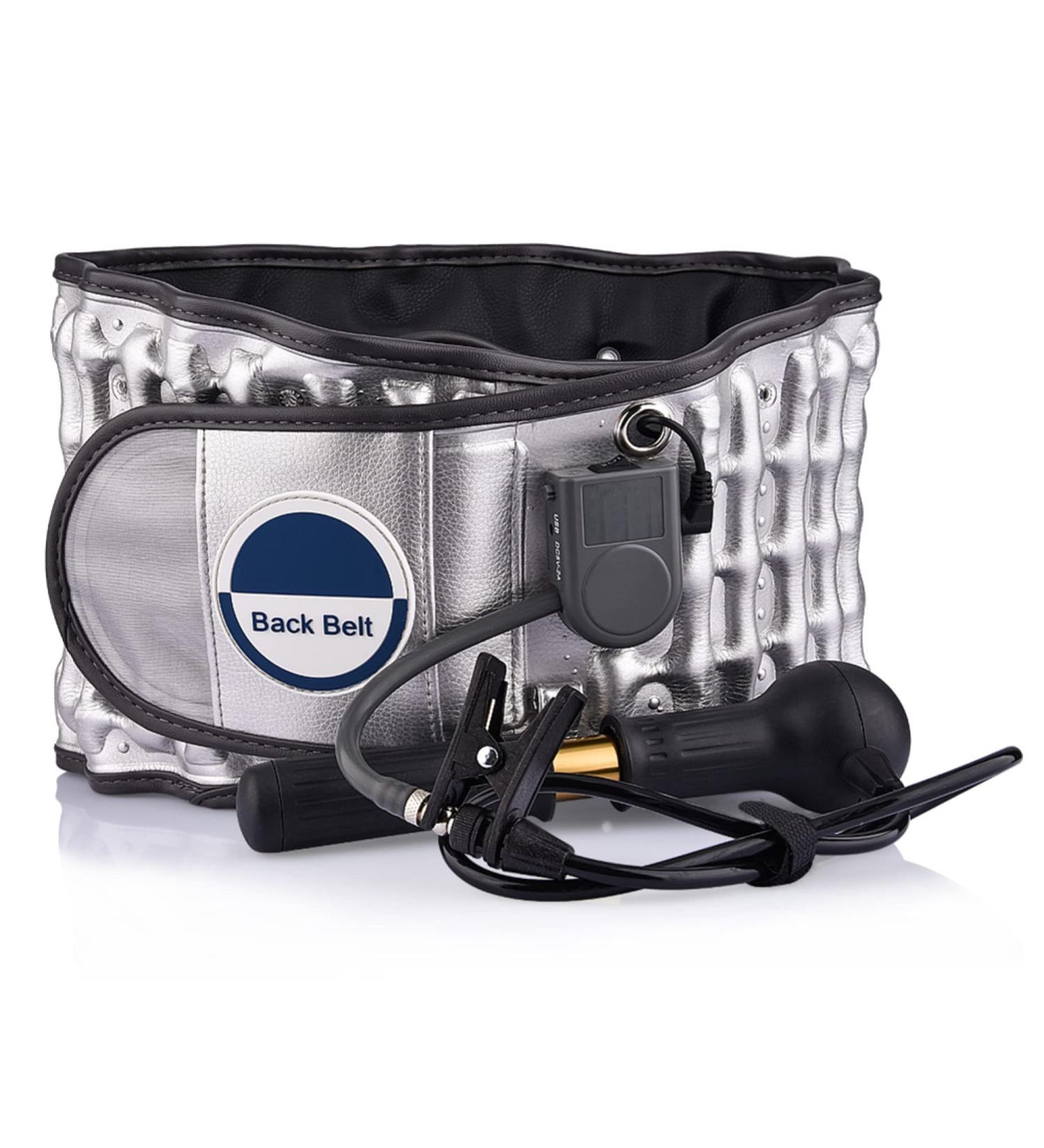 Decompression Back Belt - Portable Lumbar Traction Device for Lower Back Support & Pain Relief | Fits All Sizes - Buy Online on GoSupps.com