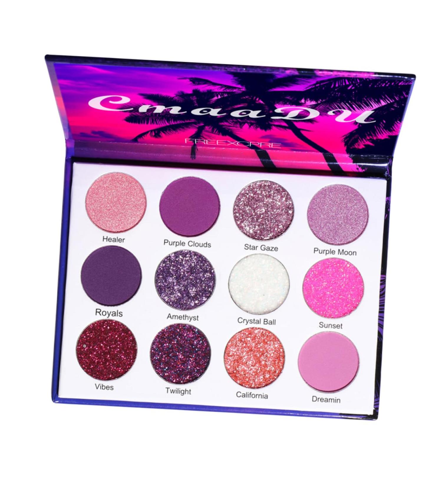 Healvian 2 Boxes Eyeshadow Palette Makeup Pallet Makeup Supplies Cosmetics Palette Glitter Eye Shadow Plastic 1 count (Pack of 1) Colorfulx2pcs - Buy Online on GoSupps.com