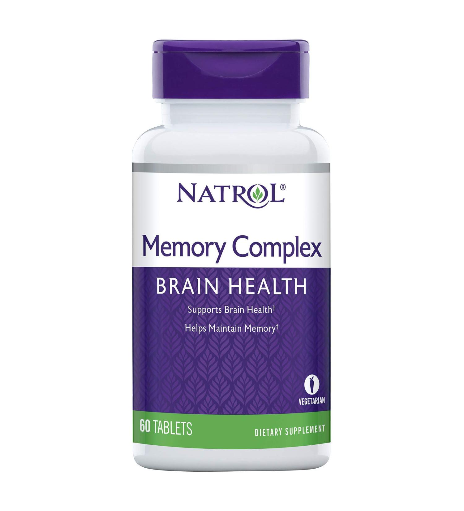 Buy Natrol Memory Complex 60 Tablets - Enhance Focus & Cognitive Support - Buy Online on GoSupps.com