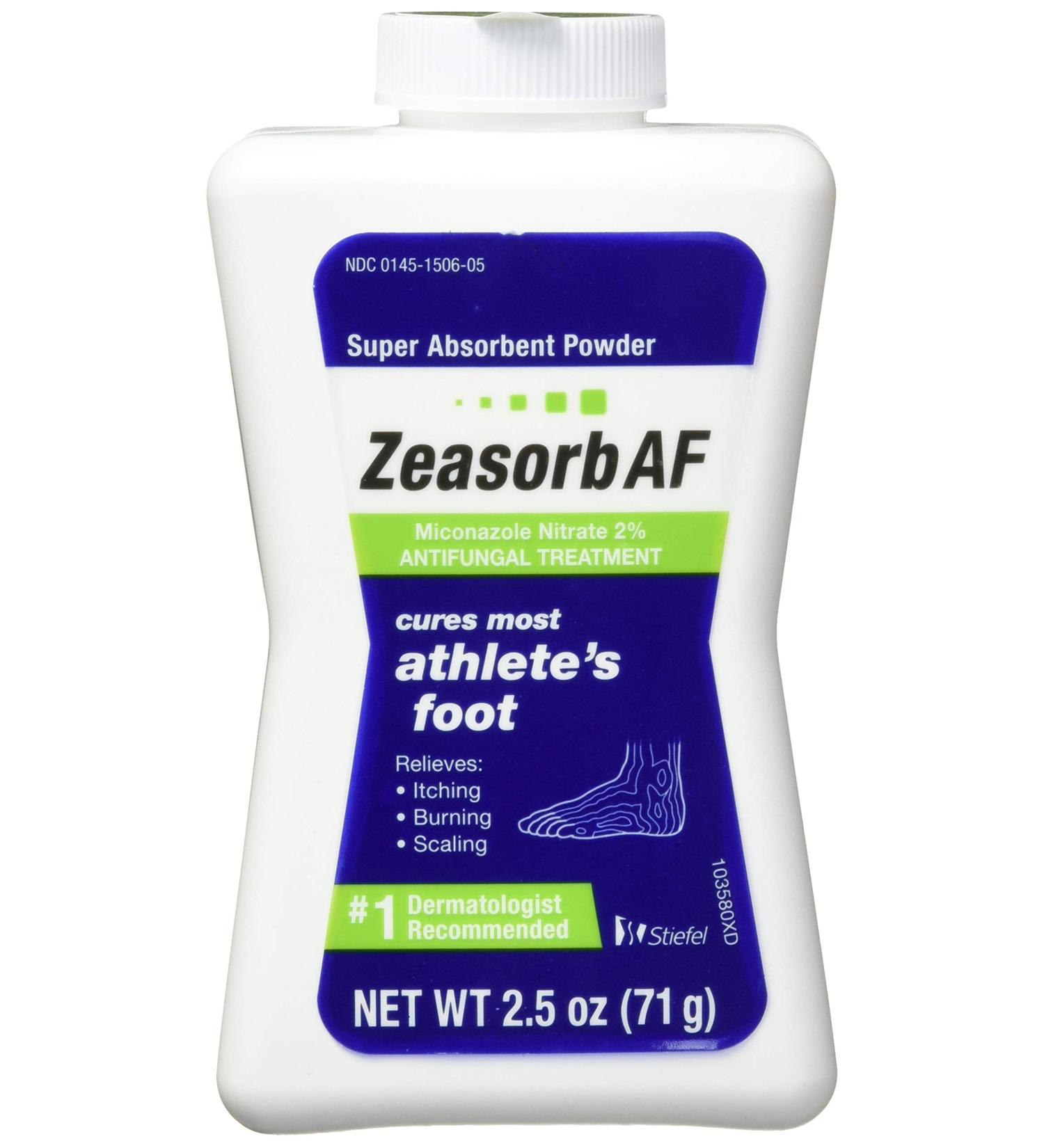 Buy Zeasorb AF Powder with 2% Miconazole Nitrate - 2.5 Ounce (Pack of 2) | International Shipping Available - Buy Online on GoSupps.com