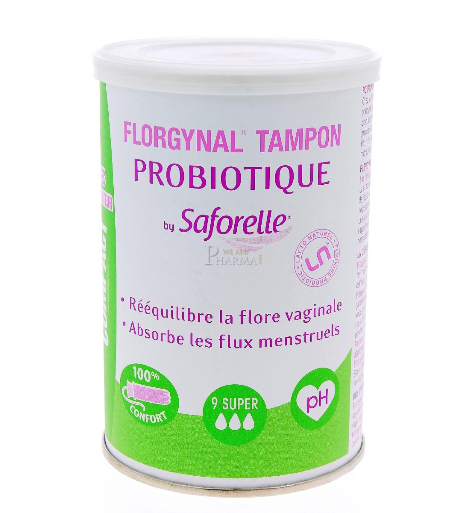 Saforelle Florgynal Compact Super Tampons - 9 Pack | Gentle & Effective Feminine Care | International Shipping Available - Buy Online on GoSupps.com